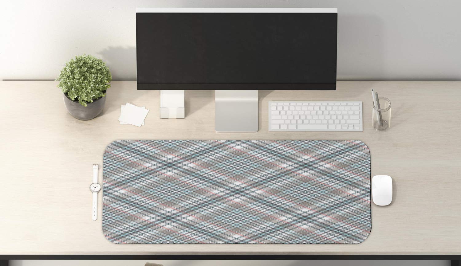 Ambesonne Checkered Computer Mouse Pad - Large 31