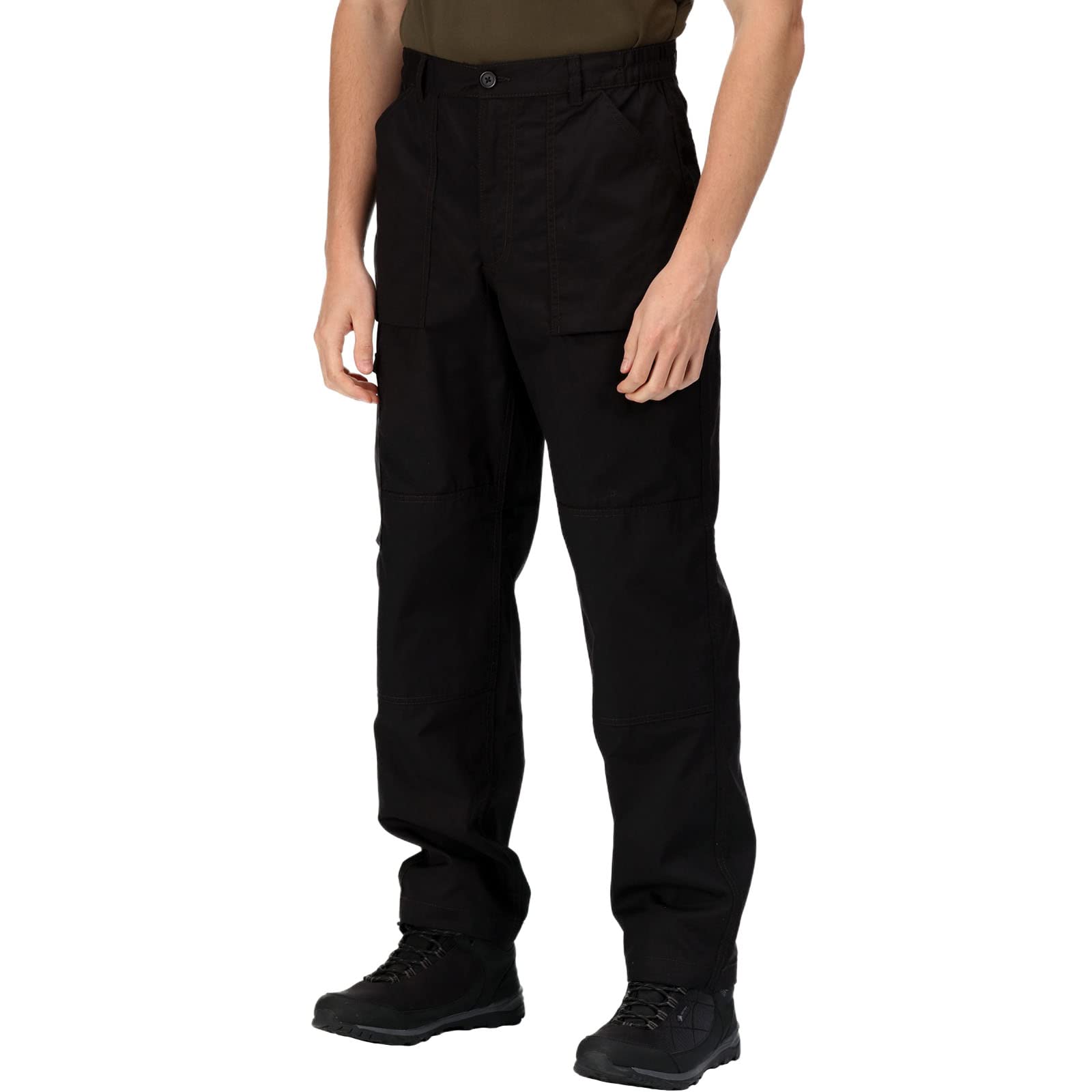 Men's Tactical Pants - Durable Outdoor Hiking & Work Pants with Multiple Pockets (Black, Size 30) - Perfect for Camping, Hunting & Everyday Wear