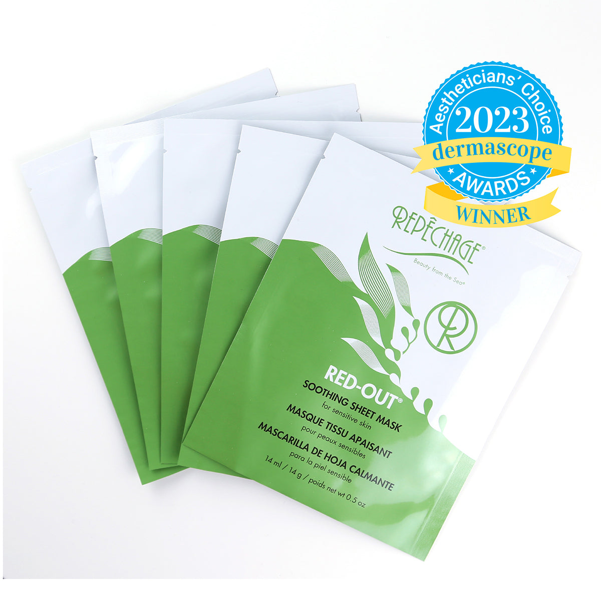 Red Out® Soothing Sheet Mask for Sensitive Skin - Hydrating Facial Mask with Aloe Vera & Vitamin E - Perfect for Dry Skin Care, Post-Sun Recovery & Spa Night Relaxation