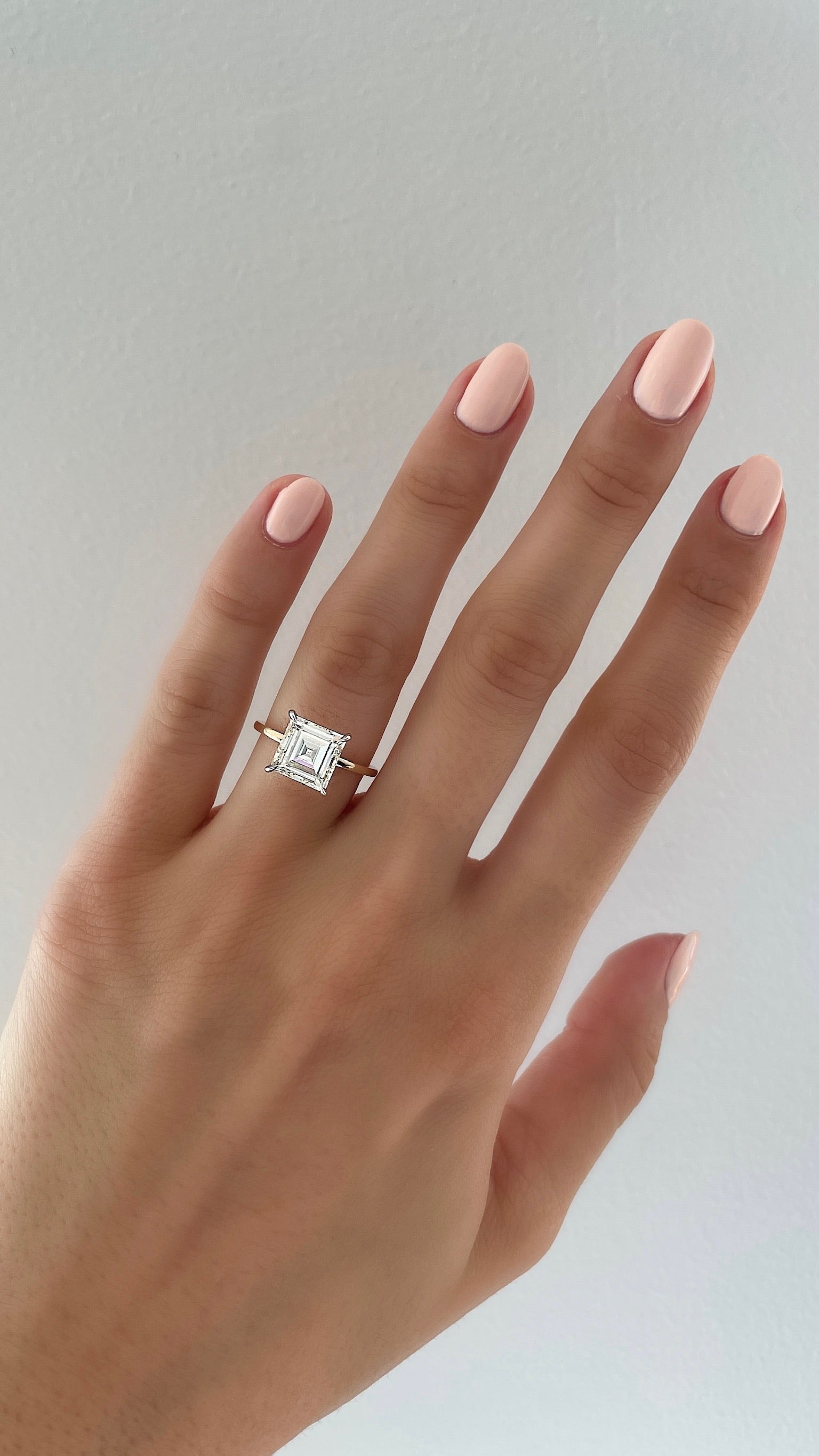 3.05 Carat Asscher Cut Diamond Whisper Thin® Wedding Band - Perfect for Engagement Rings & Anniversary Gifts