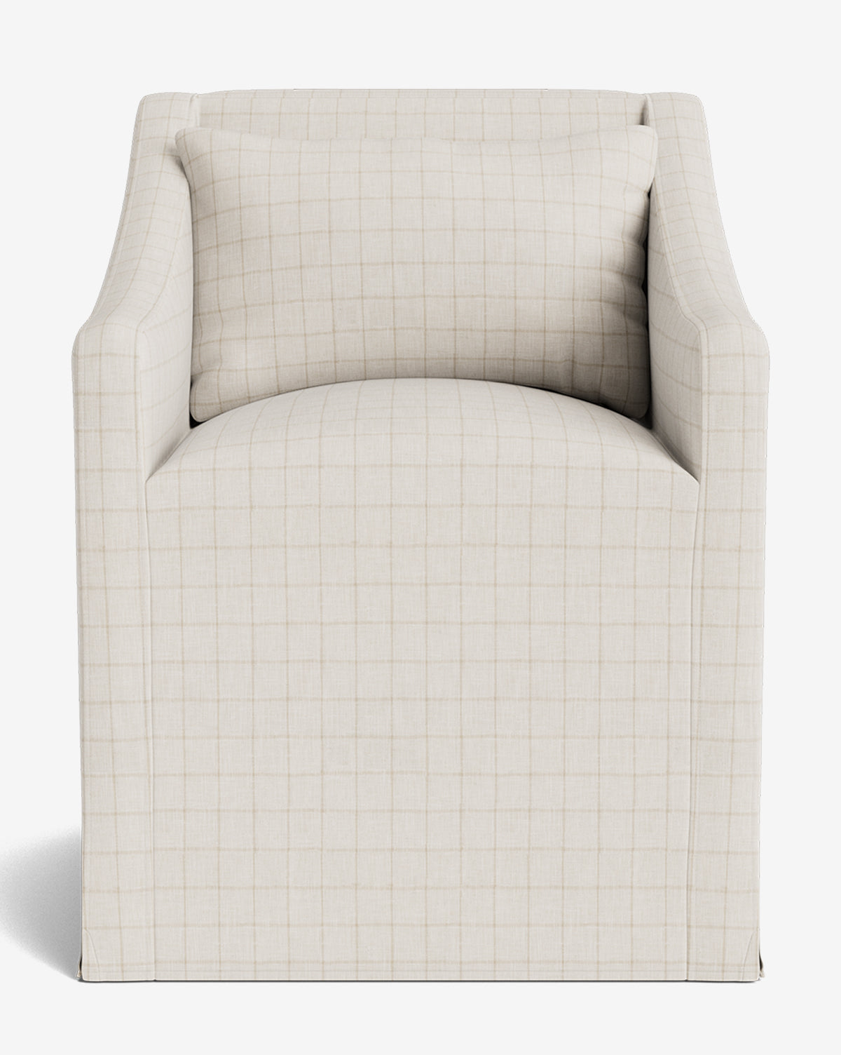 Olivier Slipcover Dining Arm Chair - Washable Fabric Upholstered Seat - Perfect for Kitchen, Dining Room, and Home Office - Comfortable & Stylish Furniture for Everyday Use
