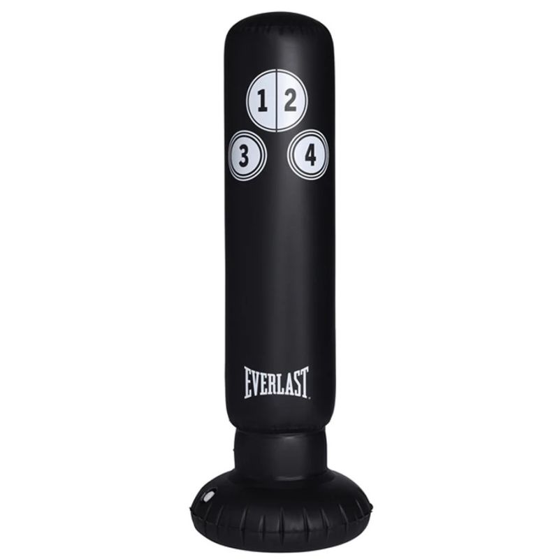 Everlast Inflatable Punching Bag for Adults & Kids - Free Standing Boxing Training Equipment for Home Gym, Stress Relief & Fitness - Perfect for Indoor/Outdoor Use