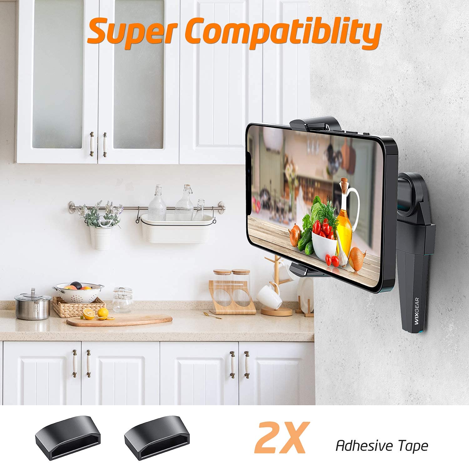 Premium Adjustable Phone Stand for Desk - WixGear Universal Smartphone Holder for iPhone & Android - Perfect for Home Office, Video Calls & Hands-Free Viewing
