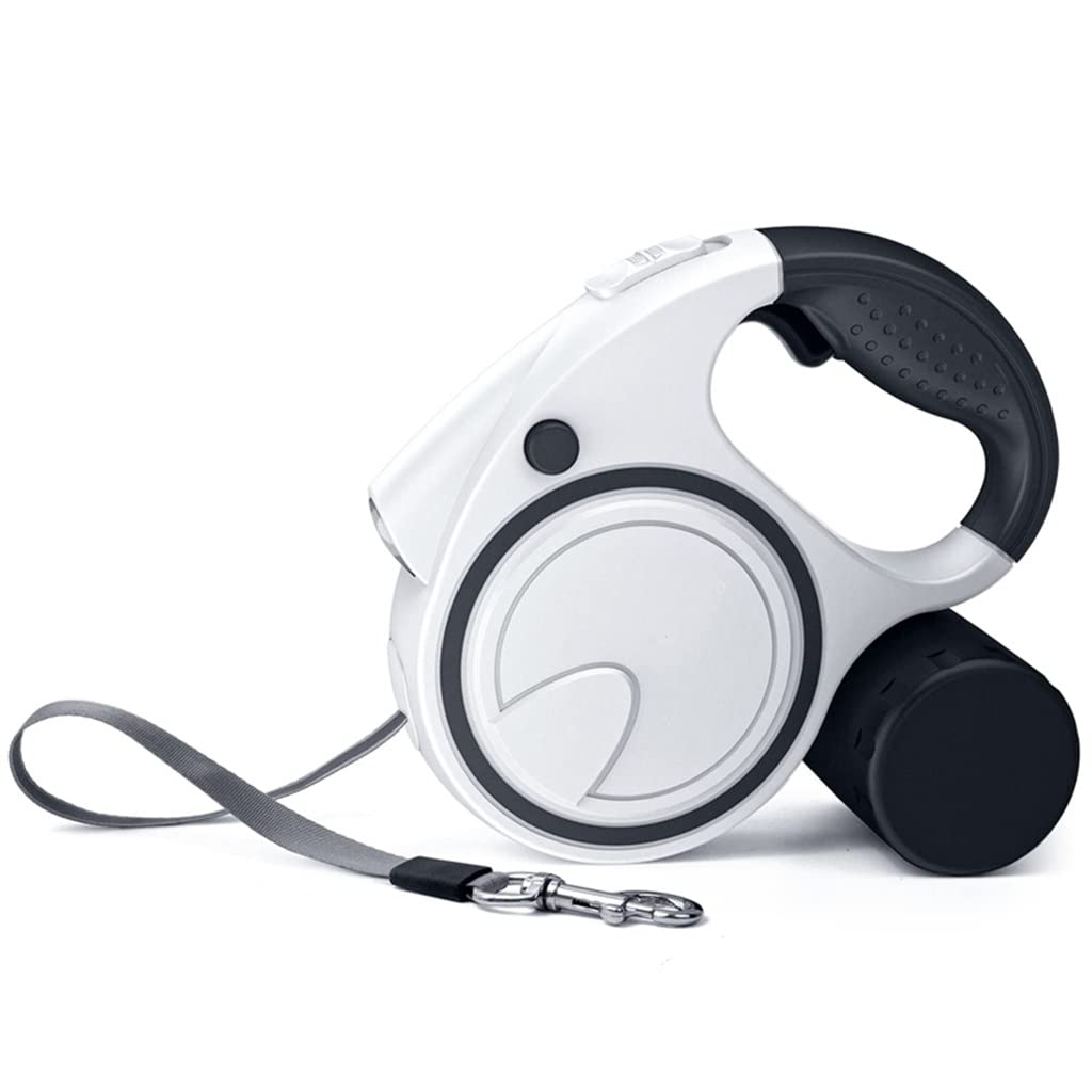 XWWDP Retractable Dog Leash - 360° Tangle-Free with Non-Slip Handle for Small to Medium Dogs, Includes Poop Bag Dispenser - Perfect for Walking, Jogging, and Outdoor Adventures with Your Pet