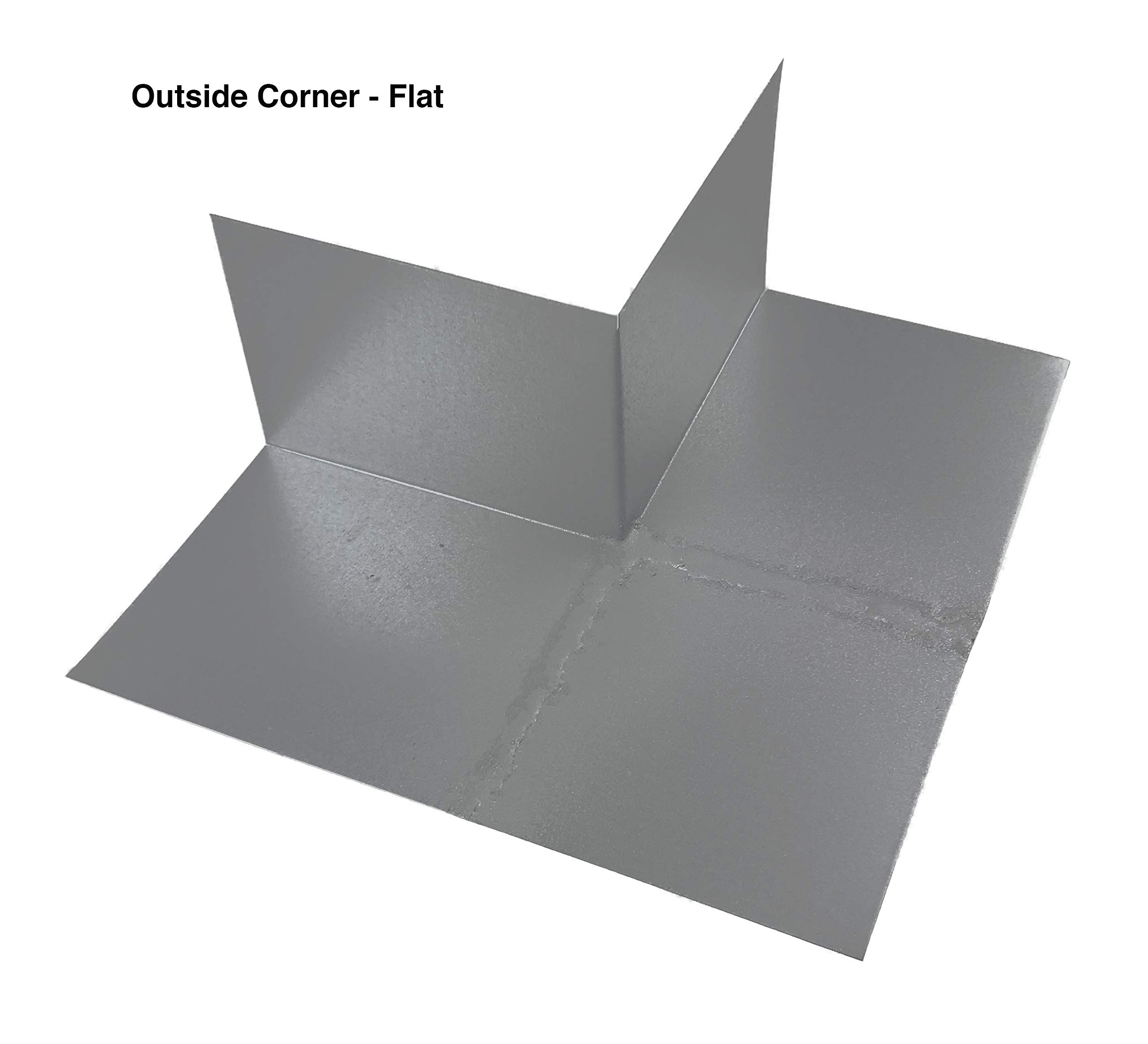 Premium Galvanized Steel Roof Corner Flashing - Inside & Outside Corners for Superior Waterproofing - Durable Roof-to-Wall Flashing System (20-Pack, Right Outside Corner 2/12 Pitch) - Perfect for Home Roofing, Sheds & Commercial Building Protection