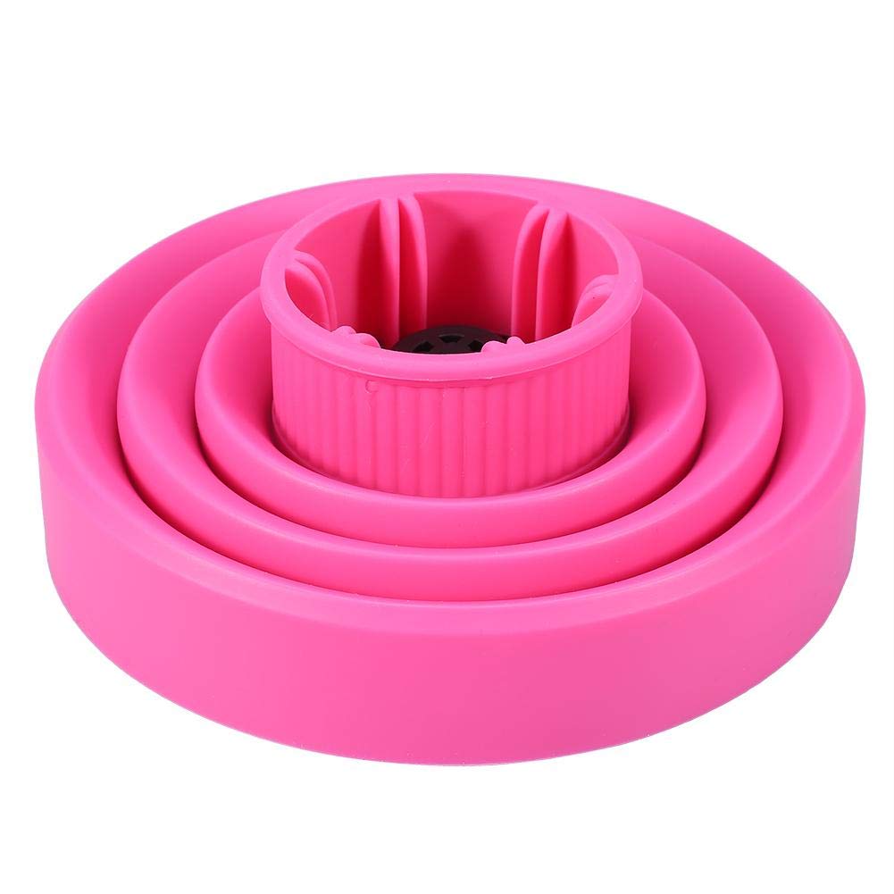 Professional Silicone Hair Dryer Diffuser Attachment - Collapsible & Folding Blow Dryer Cover for Wavy & Thick Hair - Perfect for Home, Salon & Barbershop Styling - Enhances Curls & Reduces Frizz for Healthy Hair Care