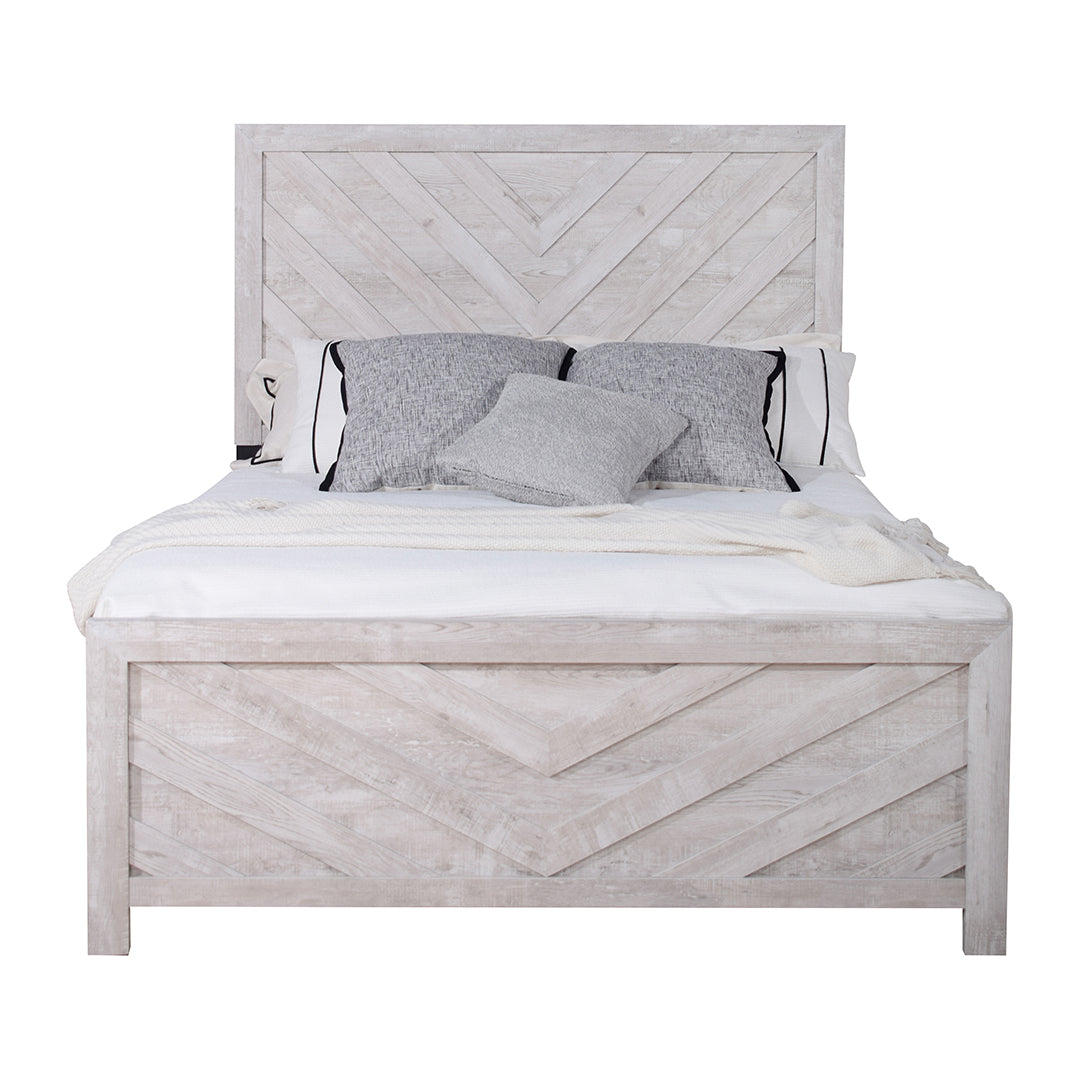 Cayne Bed - Queen Size Platform Bed Frame with Storage, Modern Wooden Bed Frame for Bedroom, Sturdy and Stylish - Perfect for Small Spaces, Guest Rooms, and Apartments