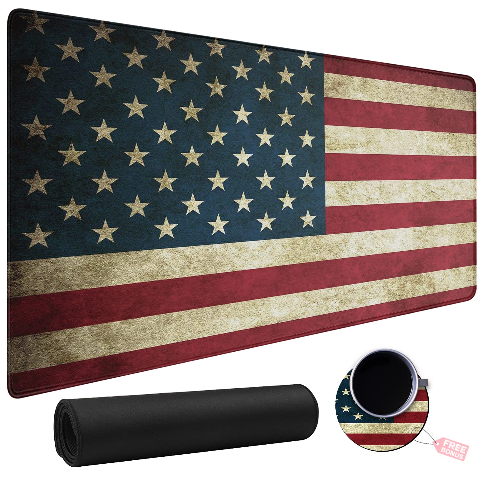 Large Mouse Pad with Coaster - 31.5