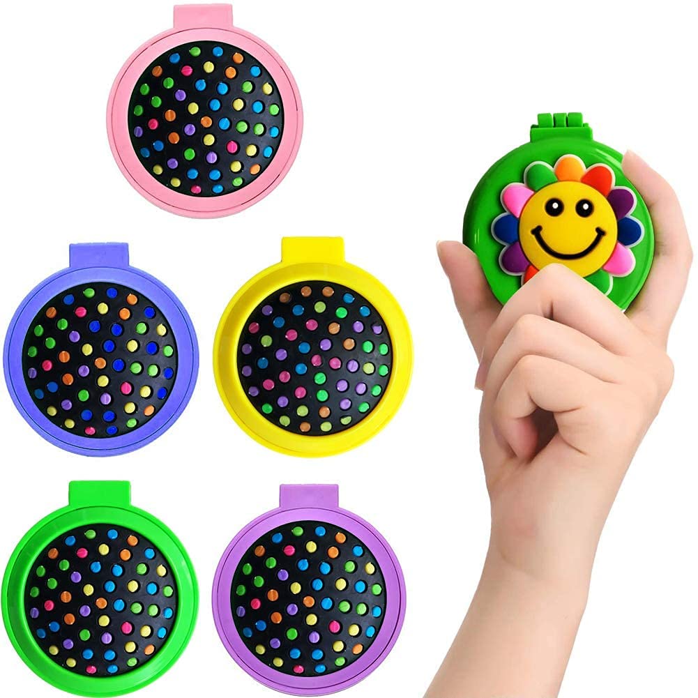 Unicorn Hair Brush Set with Massage Comb & Mirror - Cute Styling Tools for Girls, Perfect Birthday Gift (Pack of 2) - Ideal for Home, Travel & Salon Use