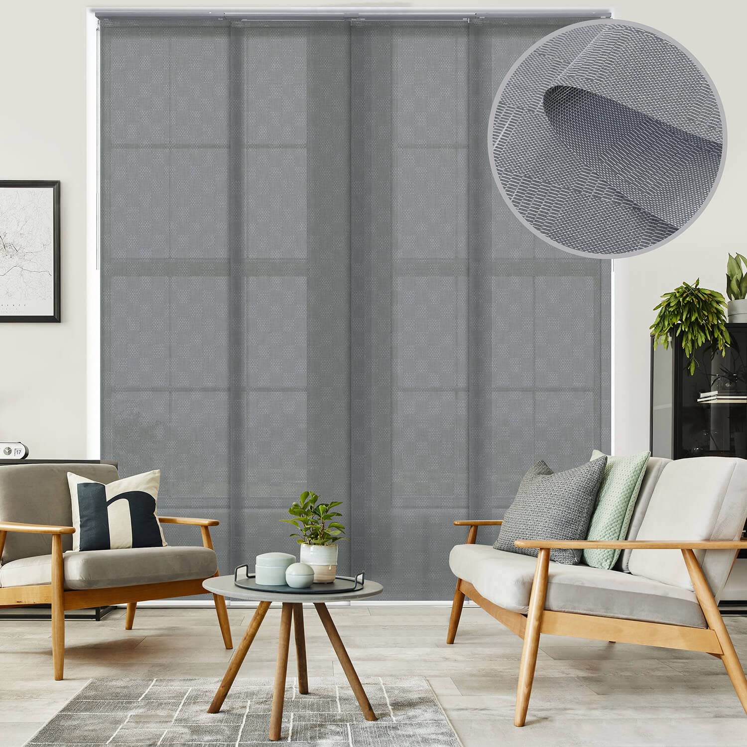 GoDear Adjustable Vertical Blinds for Sliding Patio Doors - 45.8