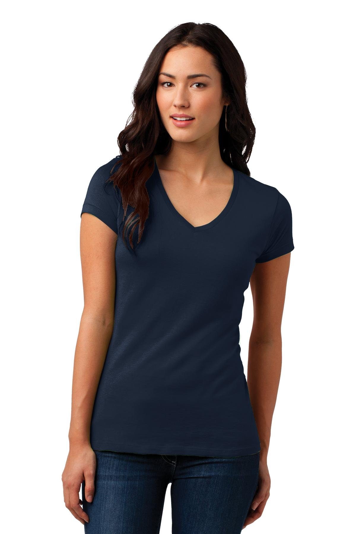 Vintage Wash V-Neck T-Shirt for Juniors - Soft Cotton Tee with Distressed Look | DT4501 | Perfect for Casual Wear, Street Style & Layering Outfits