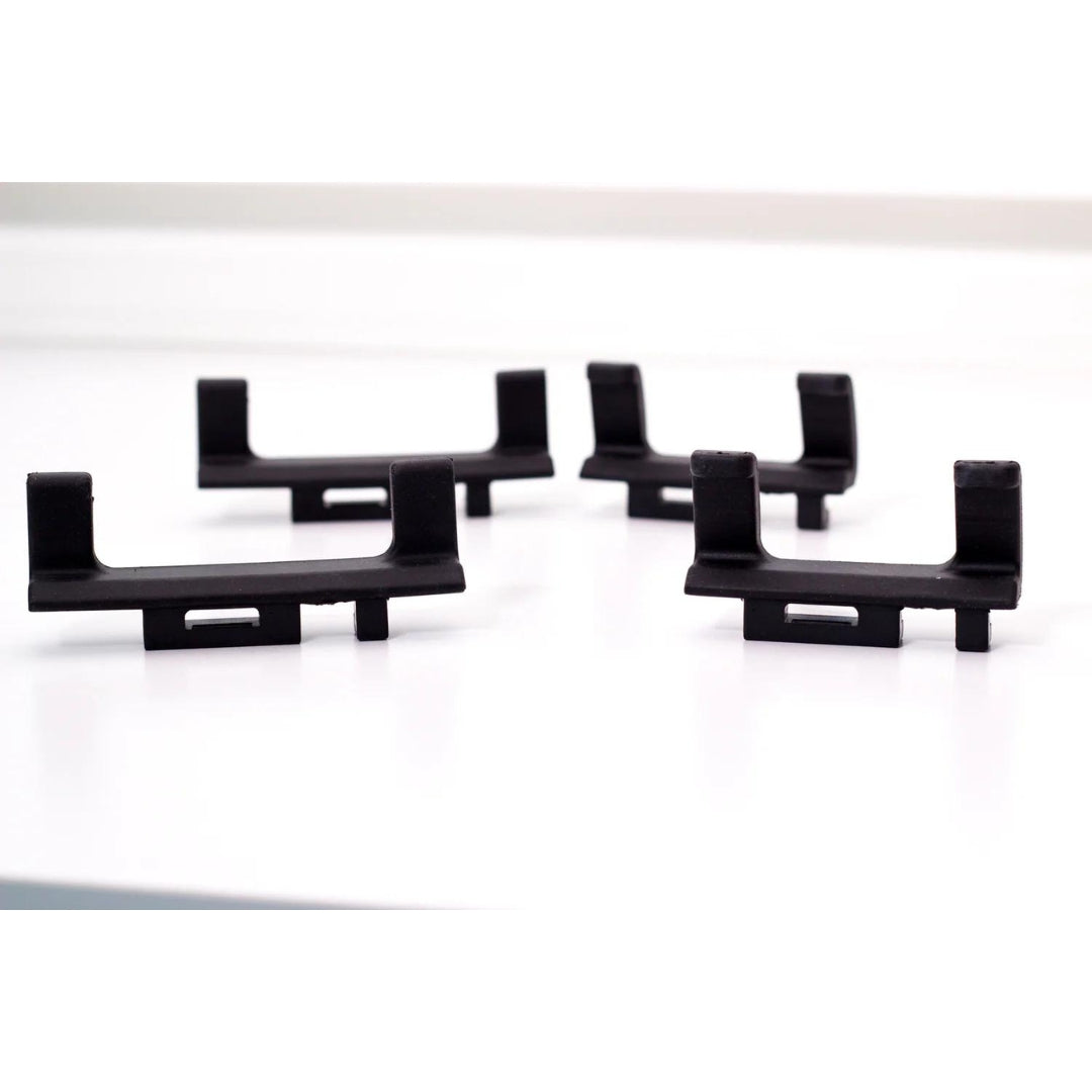 LEVO Pro Tablet Stand Clamping Ends - Dual Clamp Set of 4 for Secure Tablet Mounting | Perfect for Office, Home, and Studio Use