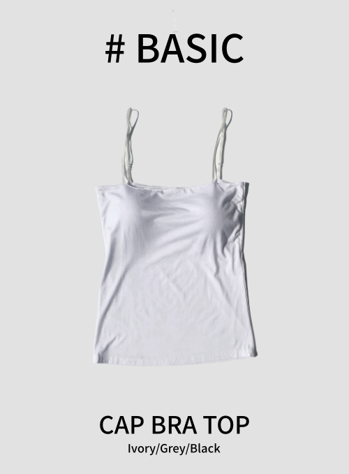 Bra Cap Sleeveless Top for Women - Comfortable Seamless Sports Bra & Workout Tank Top - Perfect for Yoga, Gym, Running and Daily Wear