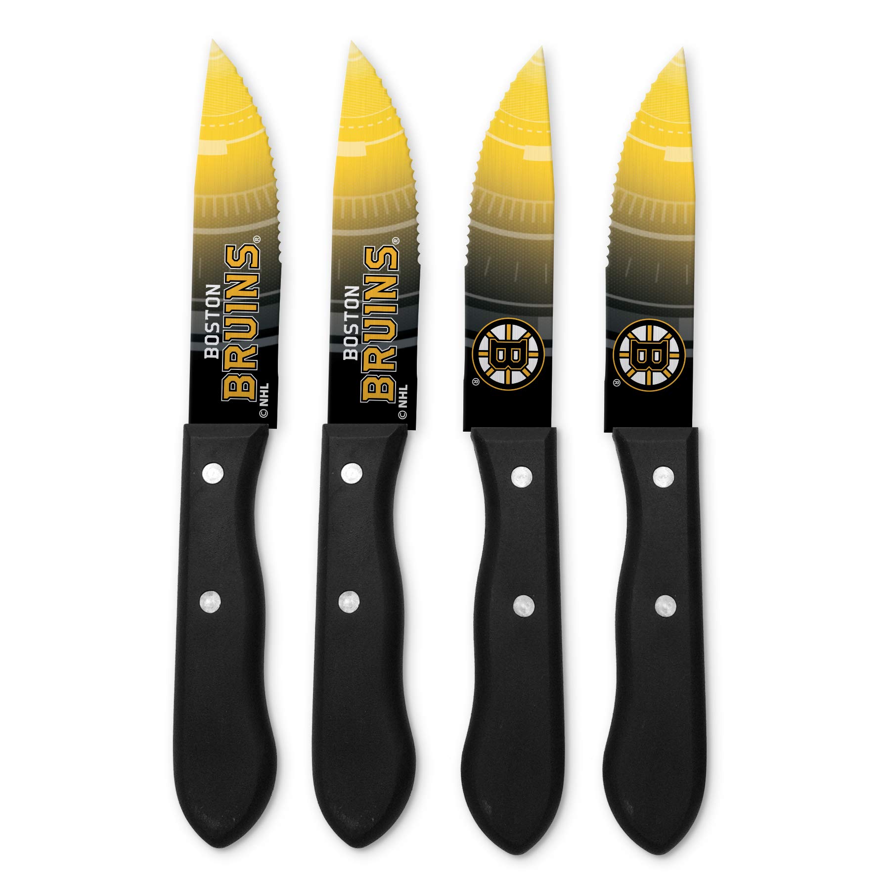 Premium NHL-Themed Steak Knives Set - Unisex Stainless Steel Steak Knives for Meat Cutting - Perfect for Game Day BBQs, Dinner Parties & Sports Fans Gifts