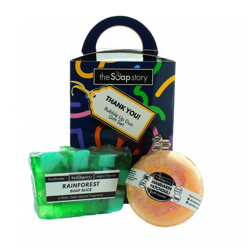 The Soap Story Thank You Gift Set - Luxury Handmade Soap Set with Natural Ingredients - Perfect for Holidays, Birthdays, and Corporate Gifting