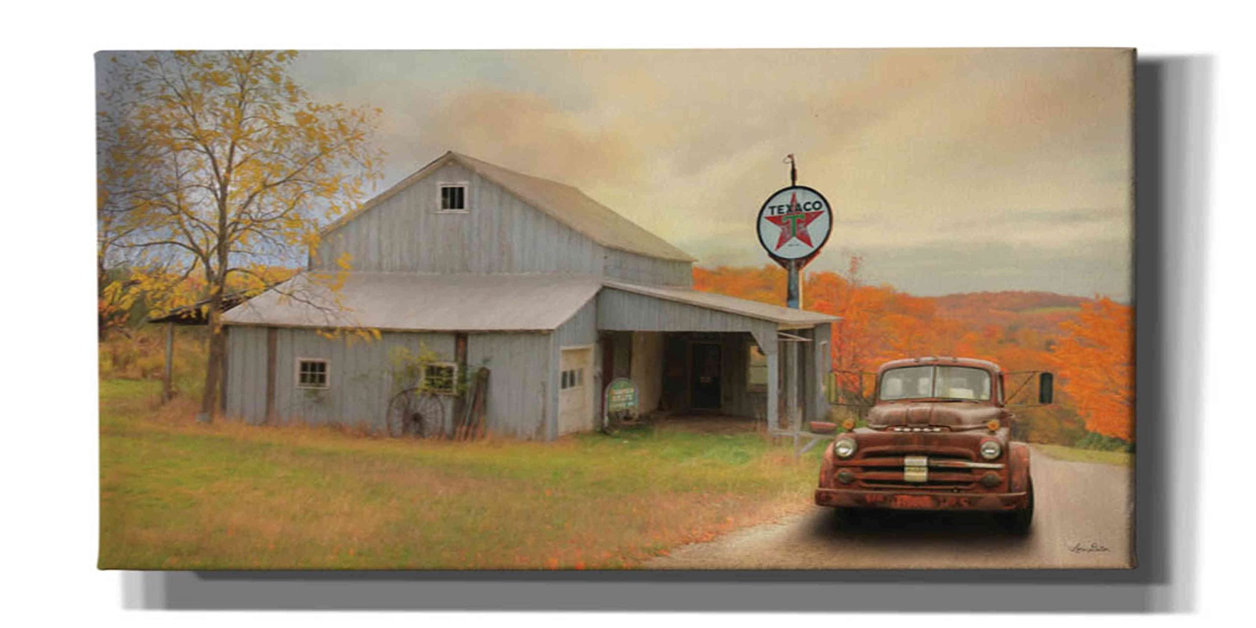 Epic Graffiti 'The Old Station' by Lori Deiter - 40x20 Inch Canvas Wall Art for Living Room, Bedroom & Office Decor | Urban Street Art Painting