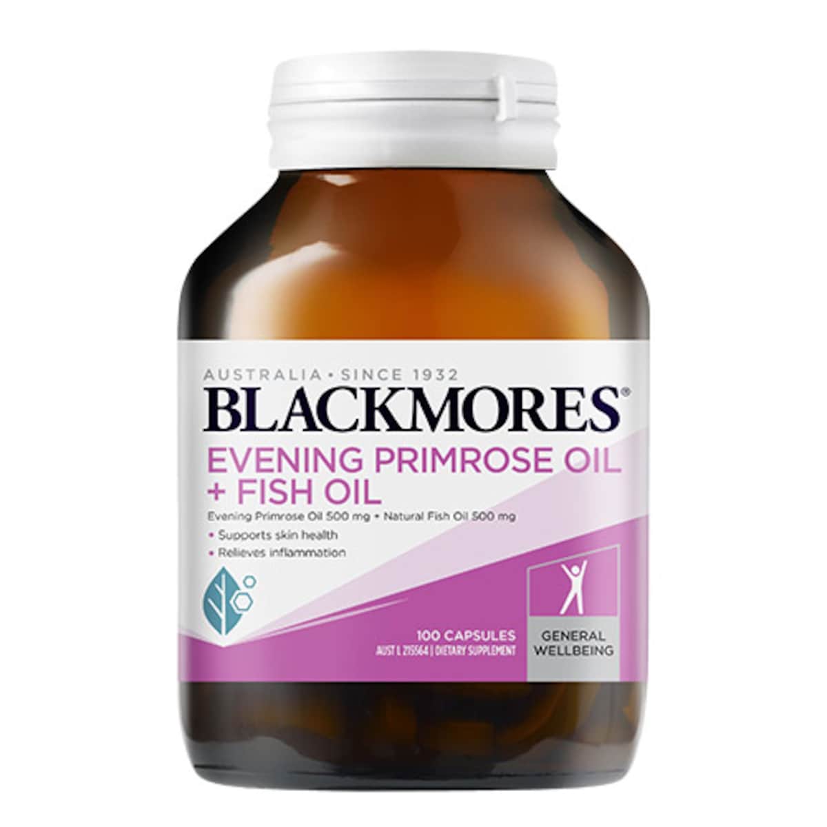 Blackmores Evening Primrose Oil & Fish Oil Supplement - 190 Capsules for Women's Health, Hormone Balance & Skin Care | Supports PMS Relief, Menopause & Healthy Skin | Daily Wellness Supplement for Women