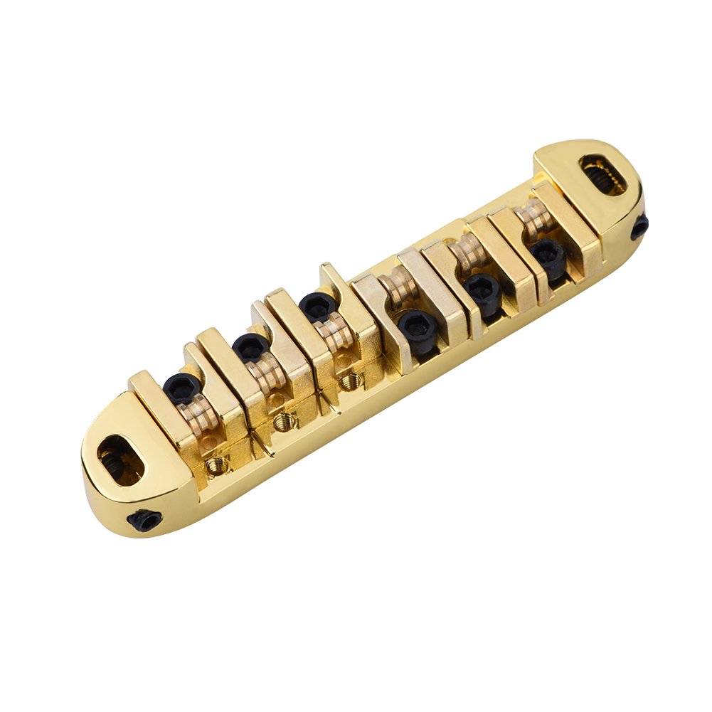 Shanrya Guitar Bridge for LP - Easy to Install, Anti-Corrosion, High Gloss Finish - Perfect for Electric Guitar Repair & Maintenance by Professionals & DIY Enthusiasts