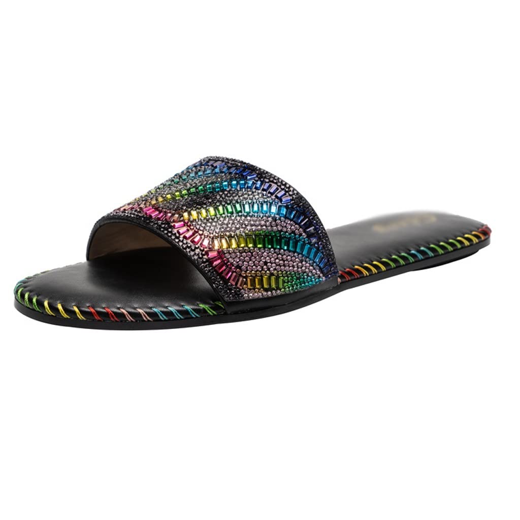Women's Summer Sandals - Comfortable Beach Slides for Outdoor Walking, Fashion Flat Sandals for Women (Color A, Size 37) - Perfect for Beach Vacations, Poolside Lounging & Casual Outings