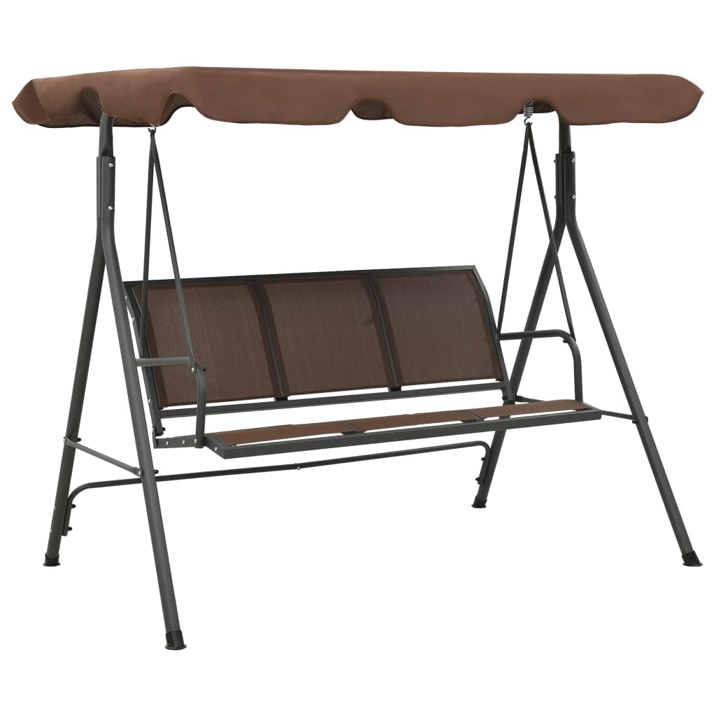 Outdoor Garden Swing Bench with Canopy - Weather-Resistant Patio Furniture for Backyard, Porch or Deck - Perfect for Relaxing, Reading & Coffee Time