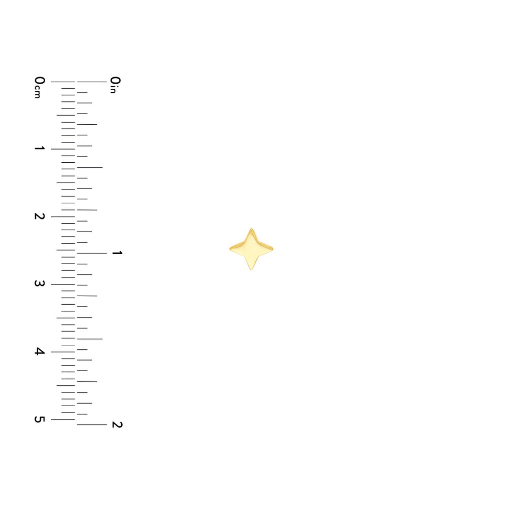 14K Gold North Star Stud Earrings for Women - Dainty Minimalist Constellation Jewelry - Perfect for Everyday Wear, Gifts & Special Occasions