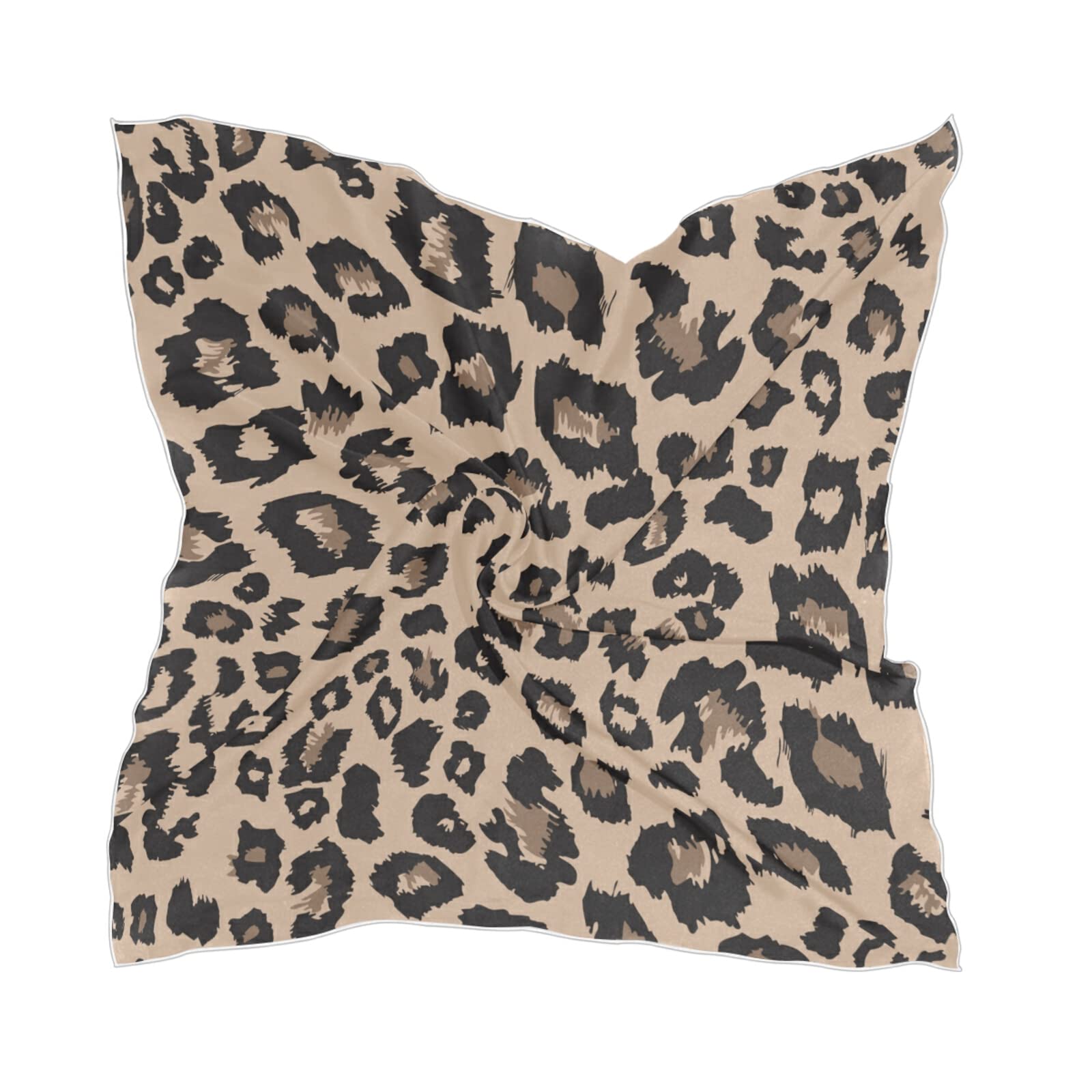 Luxury Women's Square Silk Scarf - Elegant Neckerchief, Headscarf & Shawl Wrap - Soft Chiffon Stole for Women - Perfect for Office, Wedding & Special Occasions