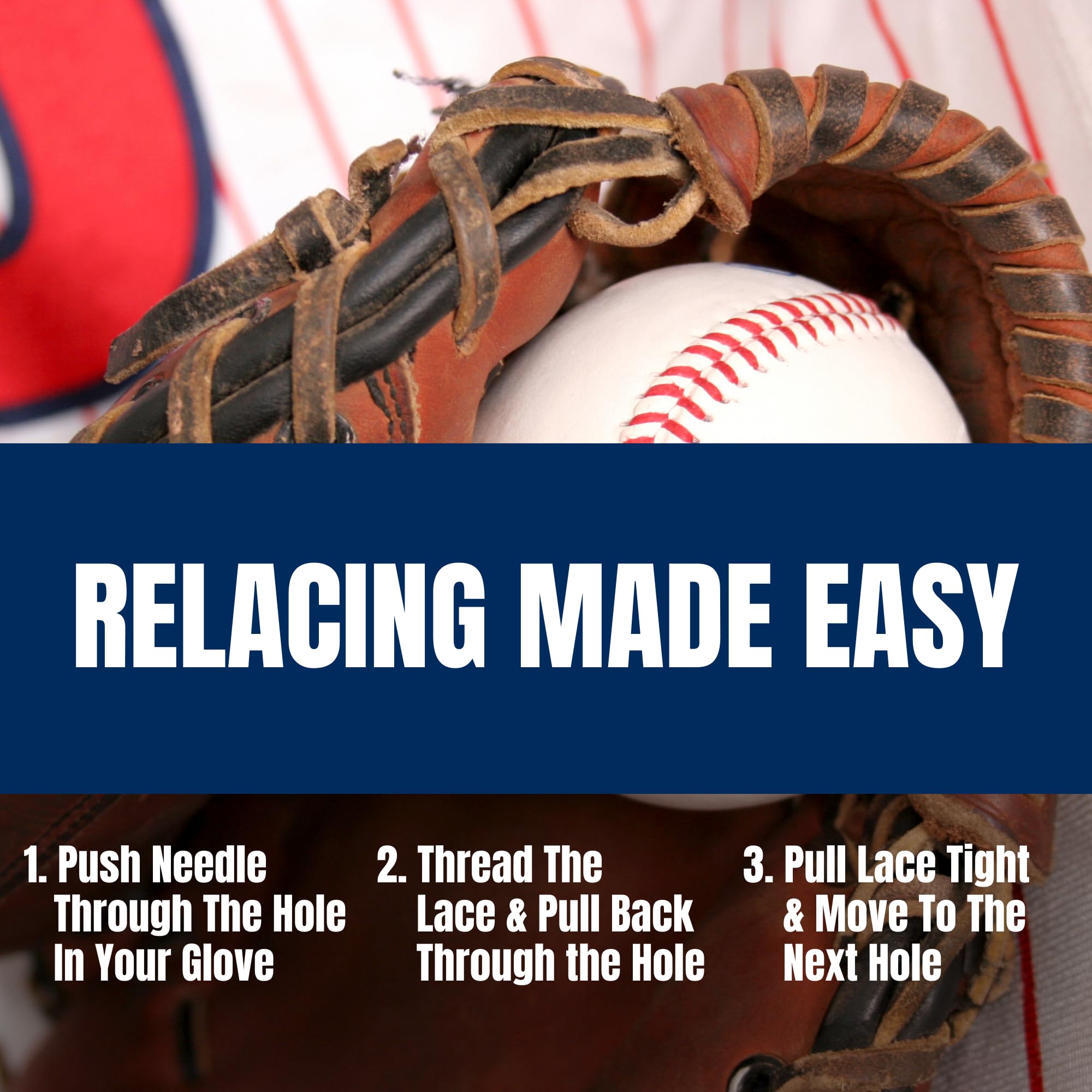 **Covey Sports Baseball Glove Lacing Needle with Rubber Handle – Durable Steel Leather Mitt Repair Tool for Relacing & Restringing Baseball & Softball Gloves – Essential for Baseball & Softball Glove Maintenance – Perfect for DIY Repairs & Professional Use**