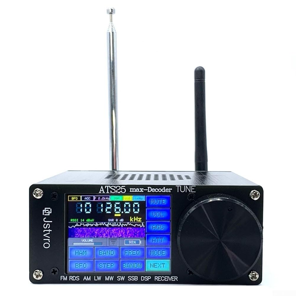 GLOBALHUT ATS-25 Max SSB Radio Receiver with 3000mAh Built-in Lithium Battery, 2.4