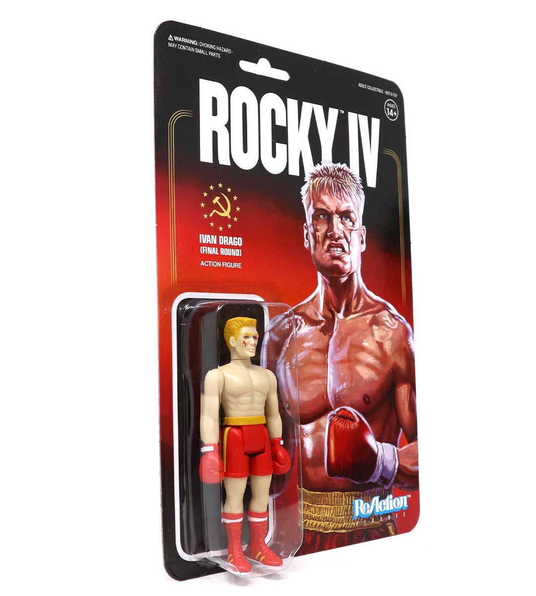 Ivan Drago (Final Round) Rocky IV ReAction Figure - Collectible Action Figure for Movie Fans & Display Decor