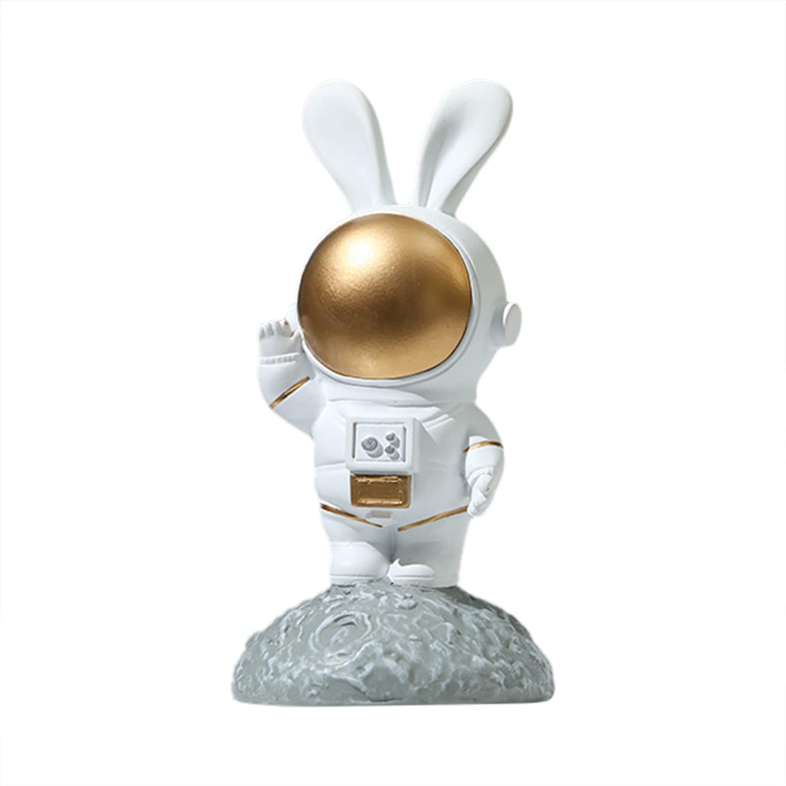 Christmas Glass Astronaut Ornament - Handcrafted Polyresin Spaceman Figurine for Tree Decor | Unique Space-Themed Holiday Decoration for Home, Office & Gift Giving