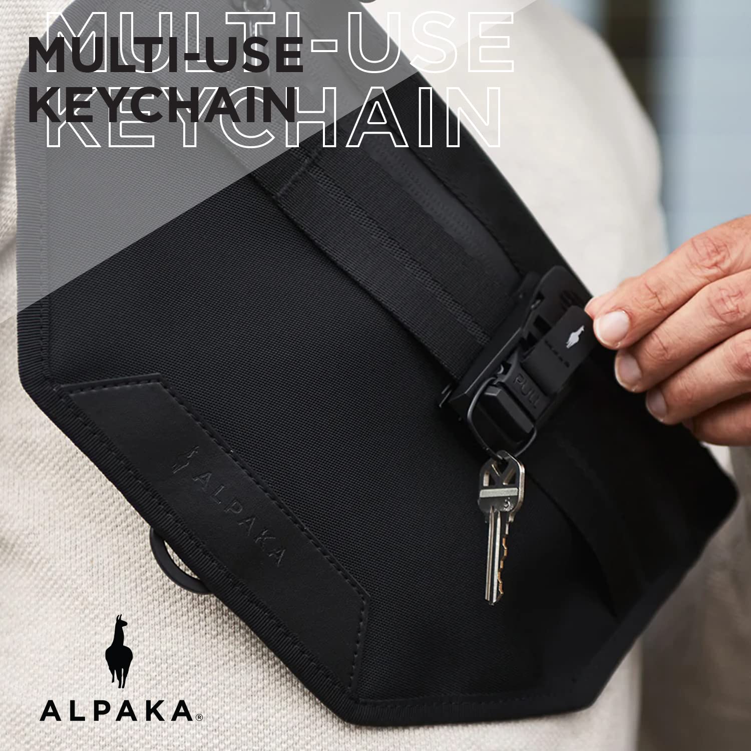 ALPAKA HUB Keychain with Quick Release Magnetic System - Secure & Functional Clip for Keys, Wallets & Everyday Carry (EDC) | Perfect for Home, Office & Travel Accessories