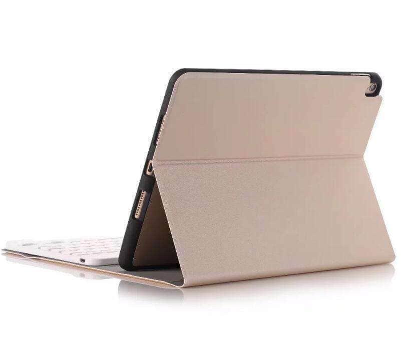 Premium Leather-Look Bluetooth Keyboard Case for iPad 9.7 (5th/6th Gen) with Stylus Holder | Detachable Keyboard & Protective Cover | Perfect for Work, Study & Travel
