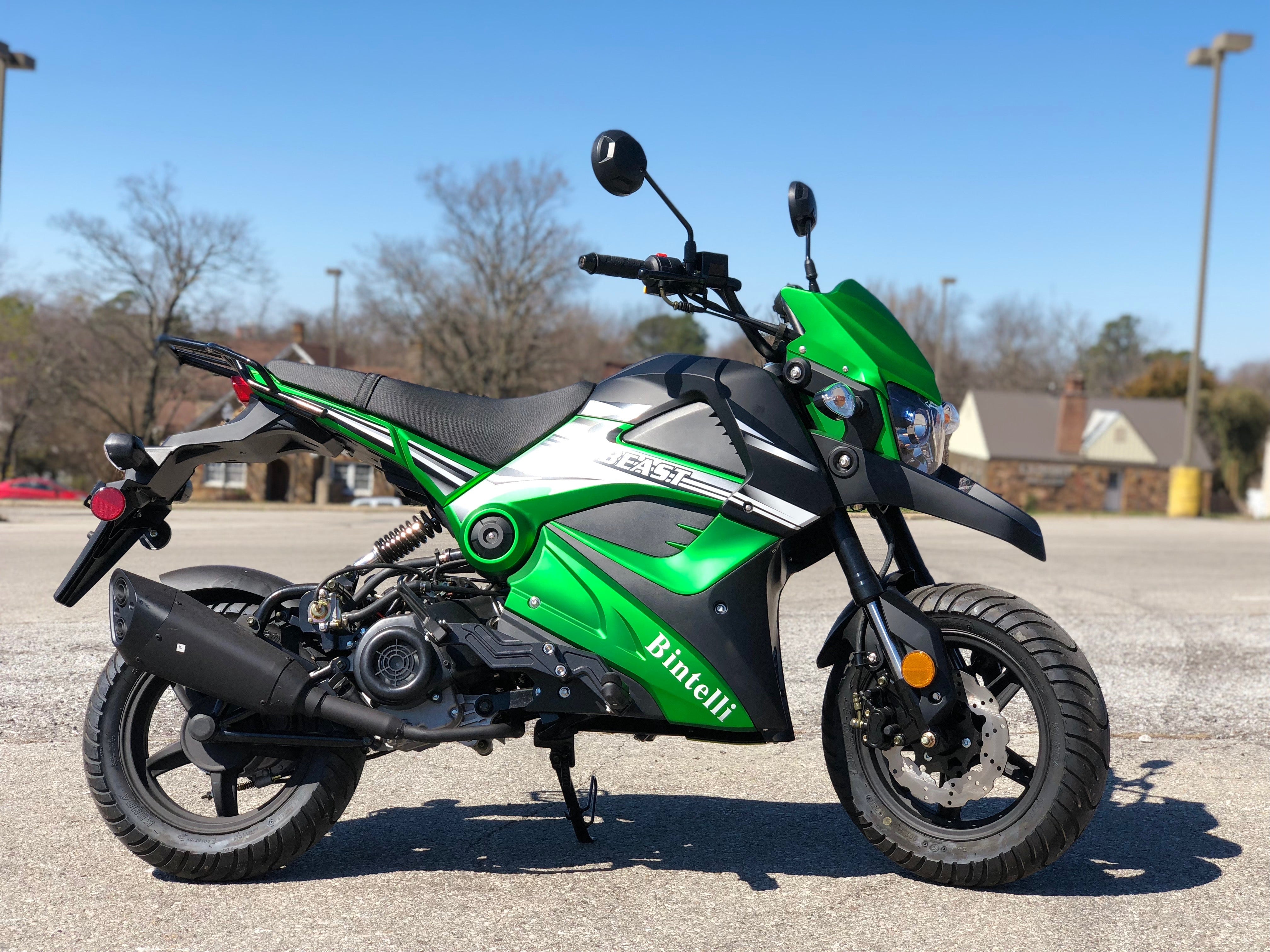 Bintelli Beast 50cc Sport Bike - Fully Assembled Gas-Powered Scooter for Adults - Perfect for Commuting & Urban Riding