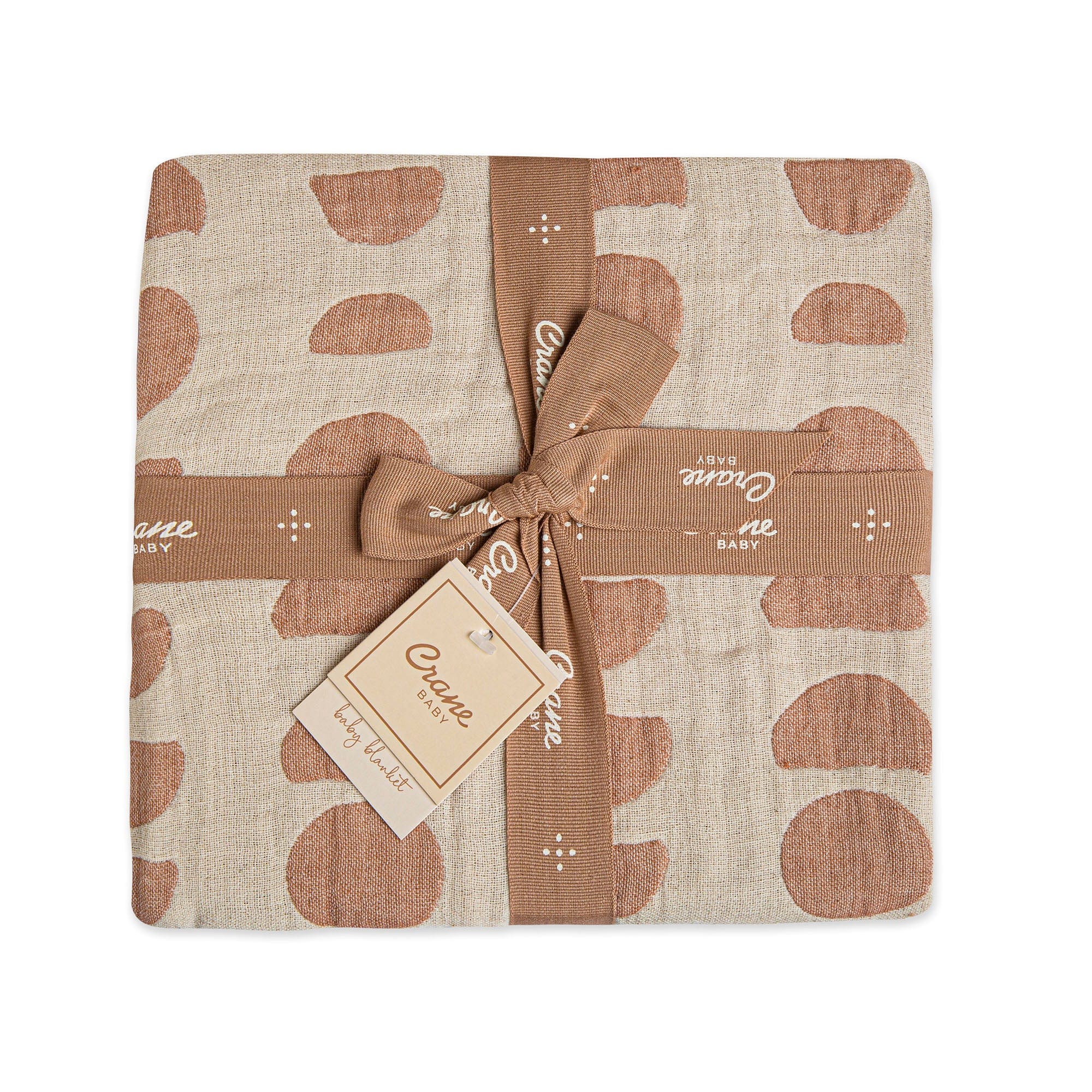 Stylish Jacquard Blanket with Copper Moon Phase Design - Soft & Cozy Throw for Bedroom, Sofa, and Outdoor Use