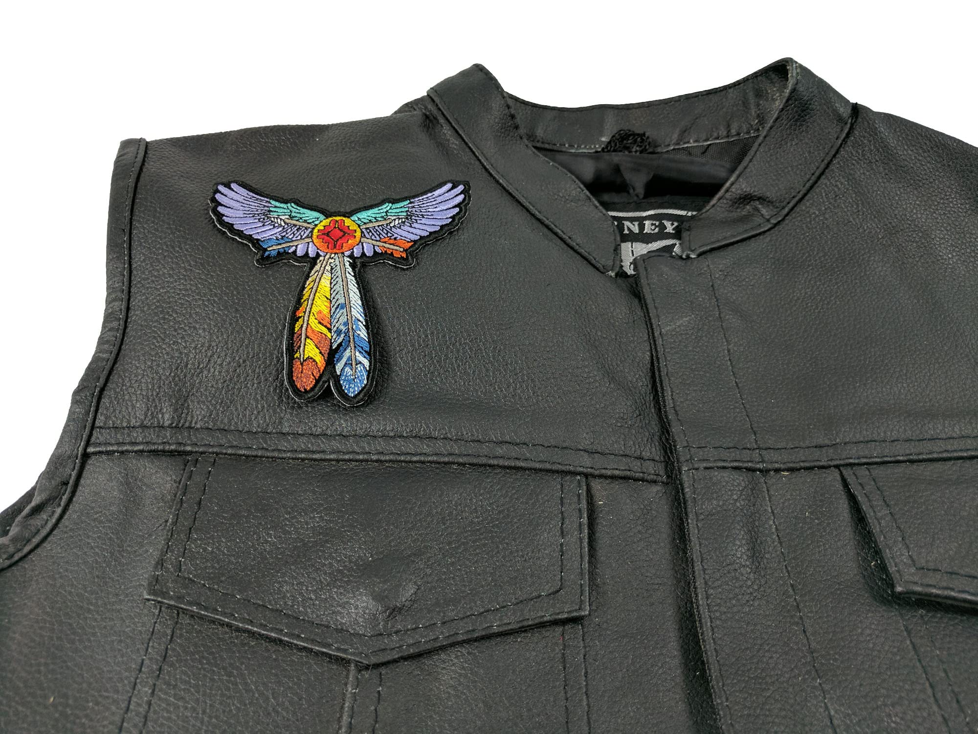 Winged Feathers Iron On Patches for Clothing - DIY Sew On Embroidered Applique for Jackets, Hats & Bags - Perfect for Costumes, Fashion & DIY Crafts