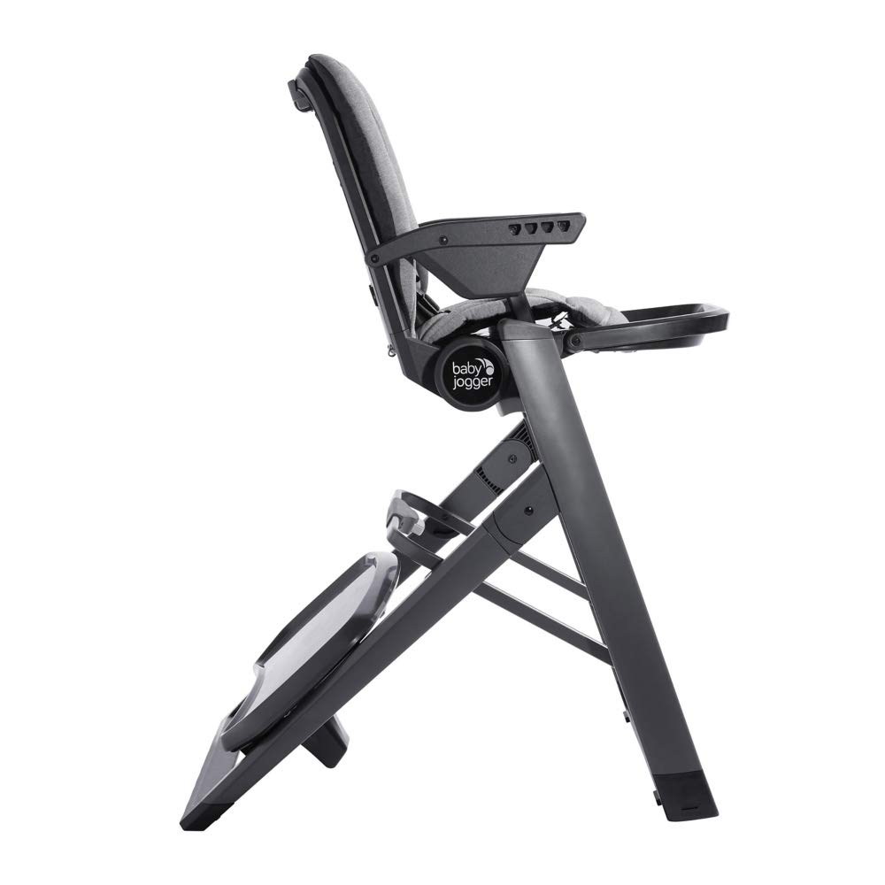 Baby Jogger City Bistro High Chair - Adjustable, Portable & Easy Clean Graphite Baby Dining Chair for Home & Restaurant Use