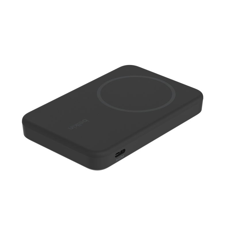 Belkin 5000mAh Qi2 Certified Wireless Power Bank - Fast Charging Portable Battery for iPhone, Android, Smartphones - Perfect for Travel, Camping & Emergency Power Backup