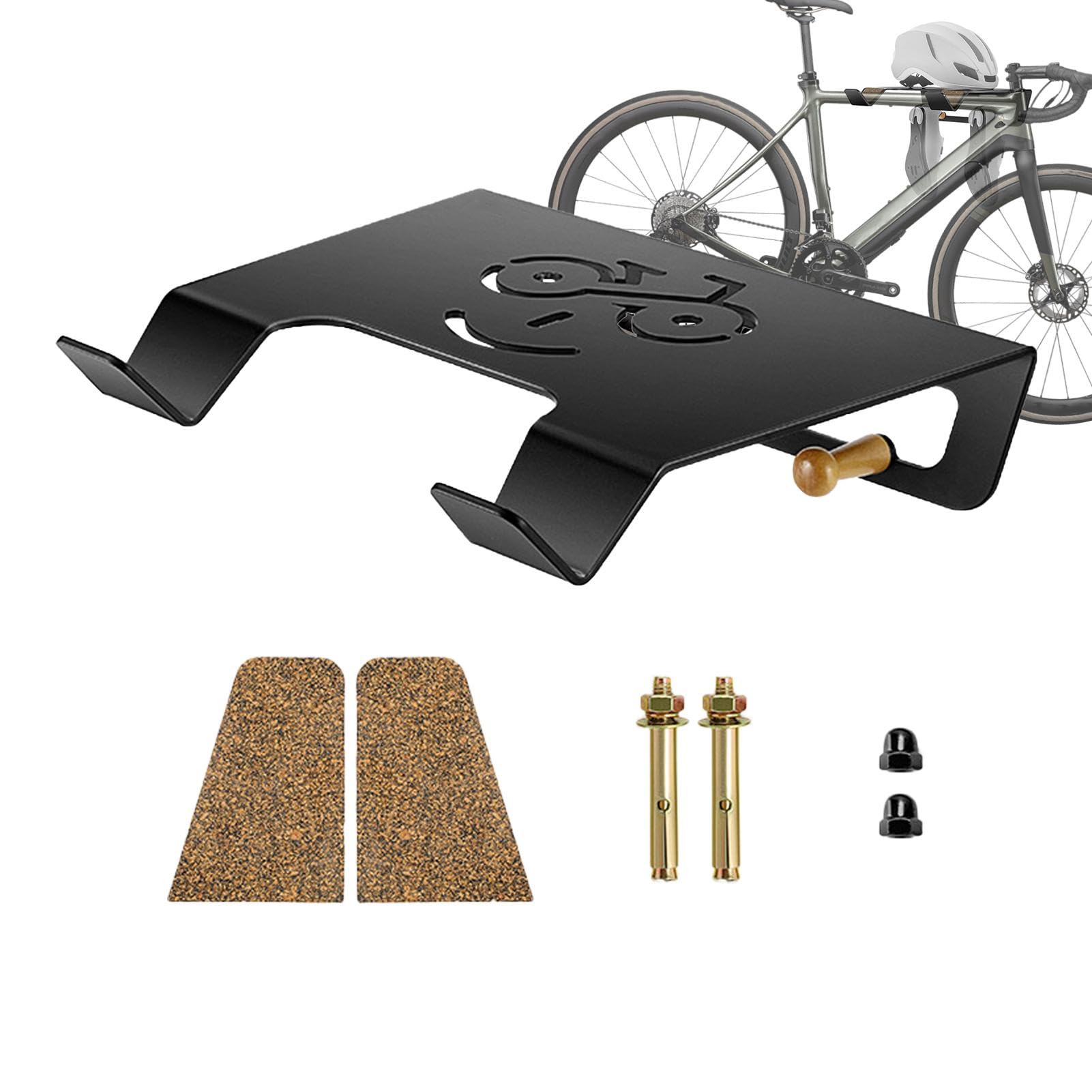 Wall Mount Bike Hanger - Space Saving Bike Rack for Garage, Bedroom & Storage Rooms | Heavy Duty Bike Storage Organizer with Easy Installation | Perfect for Home, Apartment & Small Spaces