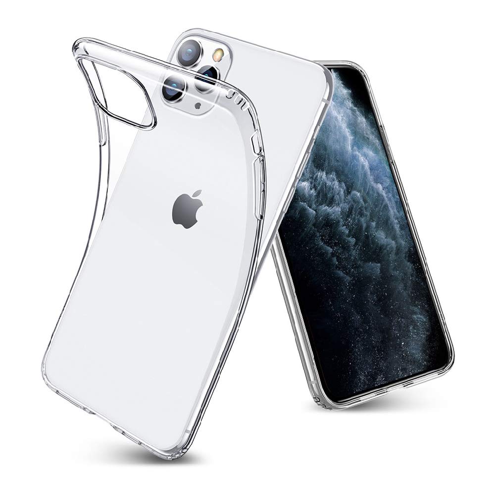 Solimo Premium Silicone Clear Back Cover for iPhone 11 Pro - Slim Protective Case with Scratch Resistance | Perfect for Everyday Use, Office & Travel Protection