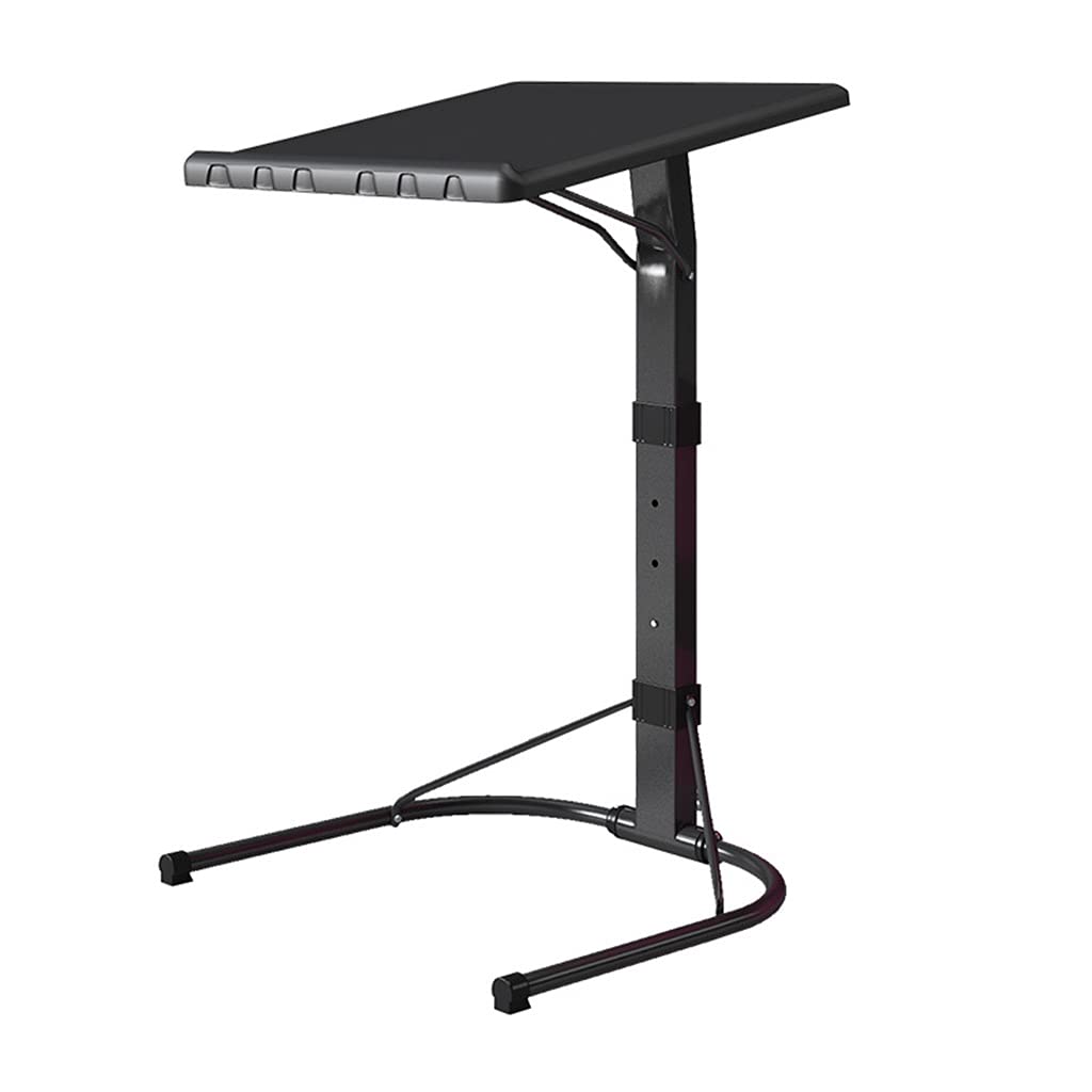 Adjustable Over-Bed Table with Slide Under Design - Portable Laptop Desk, Couch Side Table & Mobile Dining Table for Bedroom, Living Room & Office Use (Color: A) - Perfect for Working, Eating & Relaxing in Bed or on Sofa