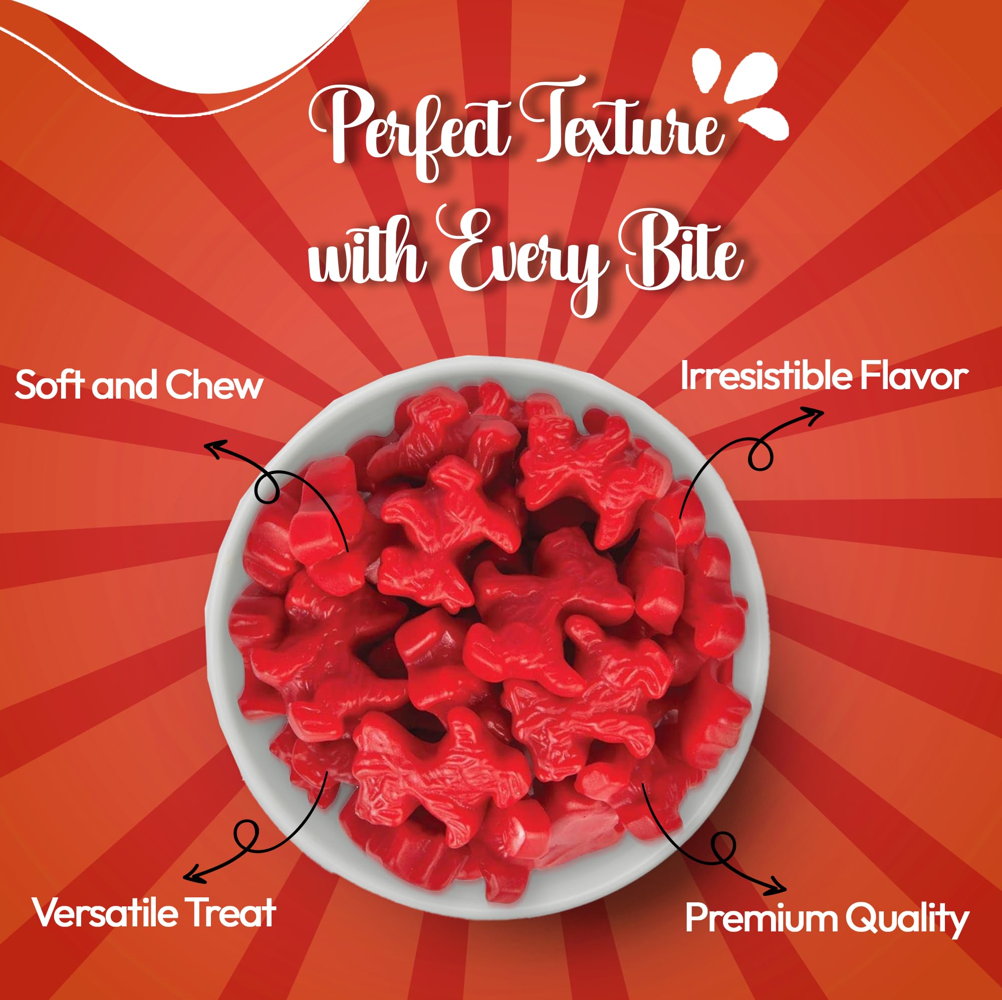 NY SPICE SHOP 1 Pound Red Licorice Scottie Dogs - Strawberry Flavored Liquorice Candy | Bulk Old Fashioned Australian Treats for Parties, Movie Nights & Gift Baskets