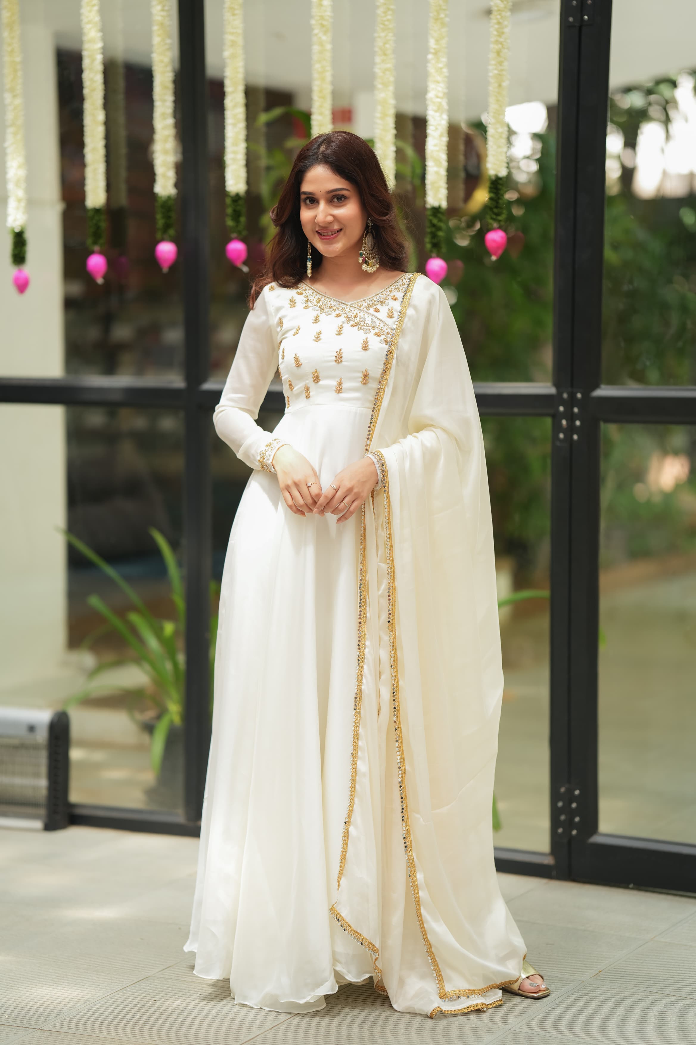 Premium Designer Nila Anarkali Dress for Women | Elegant Ethnic Party Wear | Perfect for Weddings, Festivals & Special Occasions