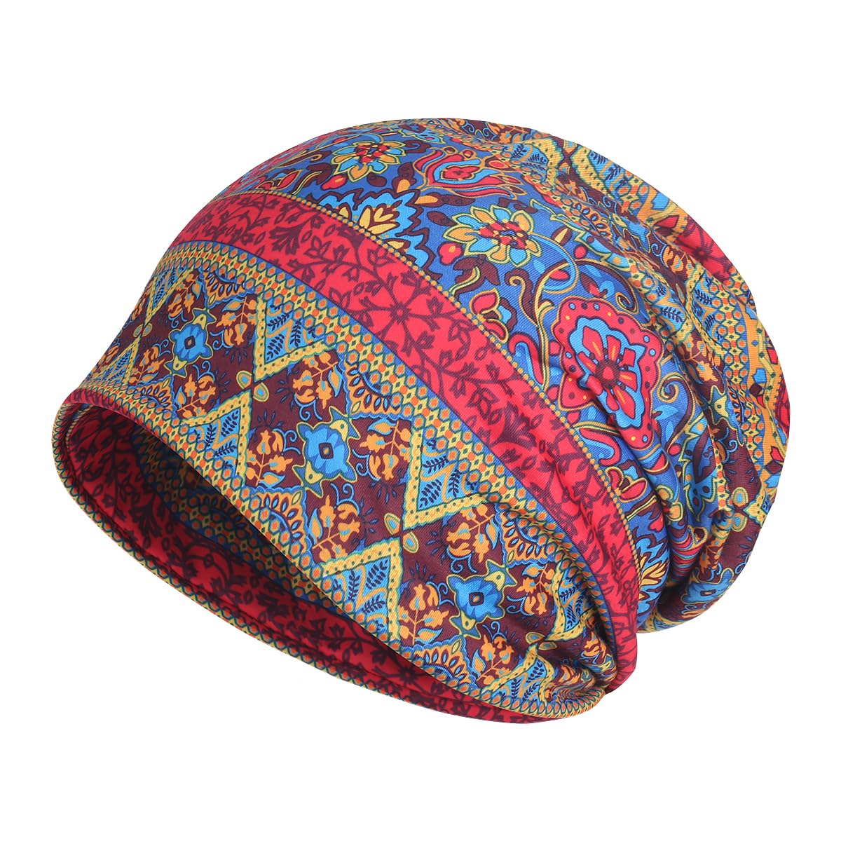 Women's Soft Stretchy Chemo Beanie Hat - Comfortable Loose Fit Knitted Cap for Cancer Patients - Perfect for Cold Weather, Indoor Comfort & Head Covering After Treatment