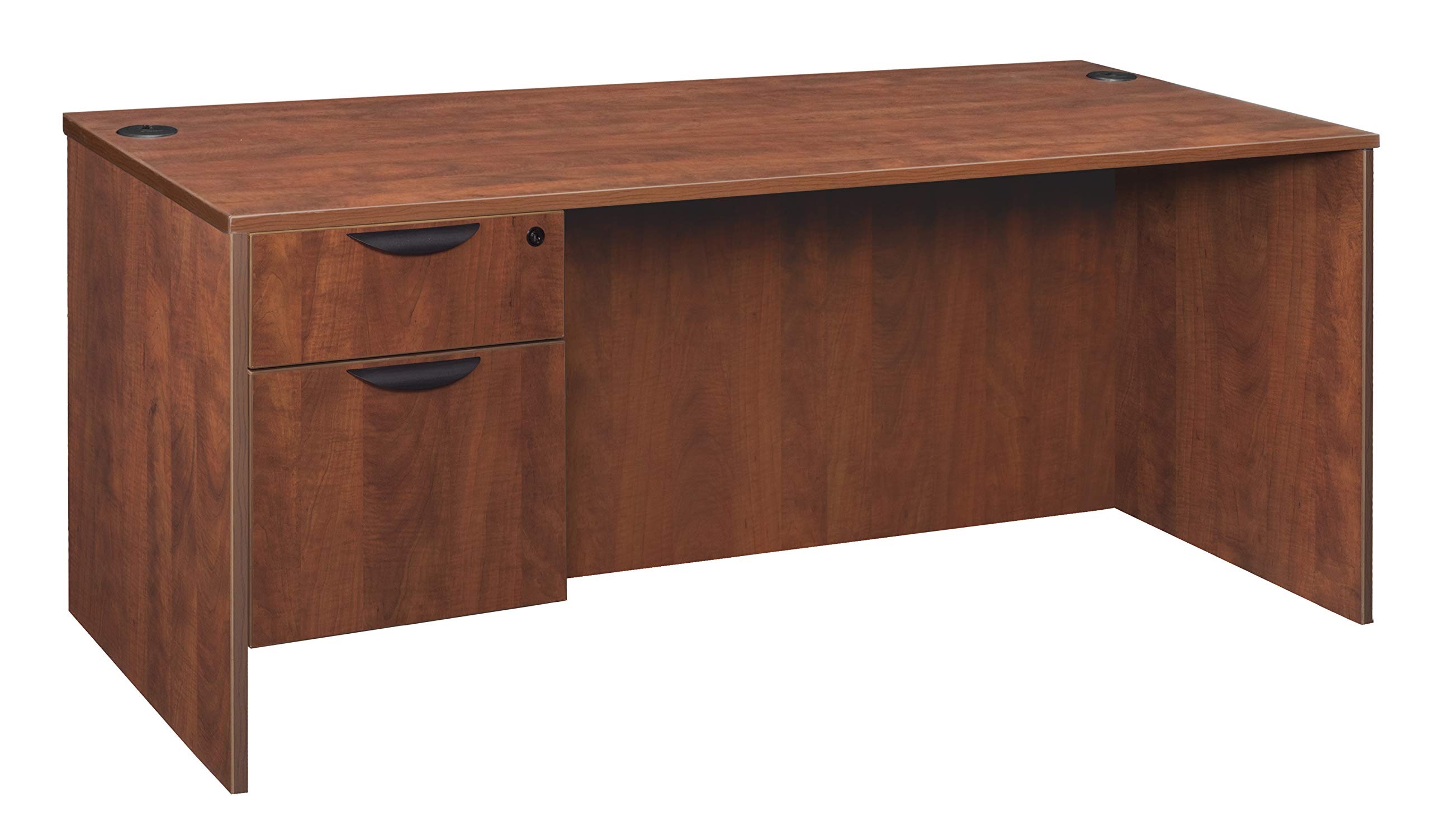 Regency Legacy Single Pedestal Desk - 60 Inch Wide Executive Office Desk with Cherry Finish - Perfect for Home Office, Study Room & Professional Workspace