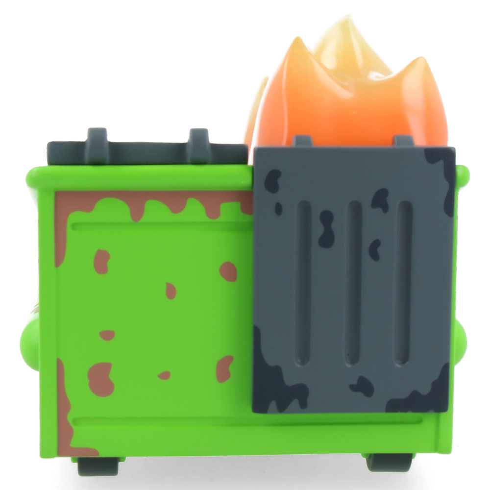 Dumpster Fire Barfing Vinyl Figure - Funny Collectible Toy for Adults, Unique Gag Gift for Friends - Perfect for Office Pranks, Birthday Gifts & Pop Culture Fans