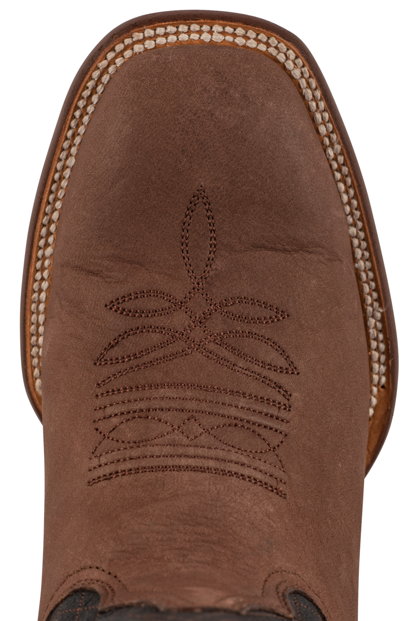 Stetson Men's Calf Westby Cowboy Boots - Genuine Leather Western Boots for Men, Brown - Perfect for Rodeo, Country Music Festivals & Outdoor Adventures
