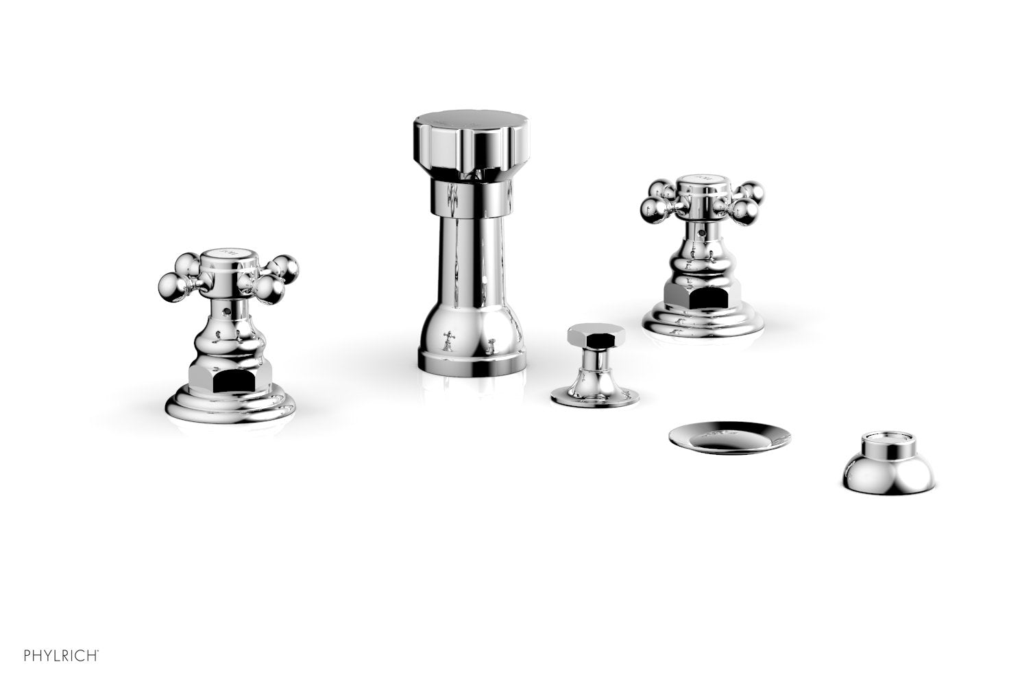 HEX TRADITIONAL 4-Hole Bidet Set - 500ml Water Capacity, 60mm Hole Spacing - Perfect for Bathroom Upgrades & Hygienic Cleaning
