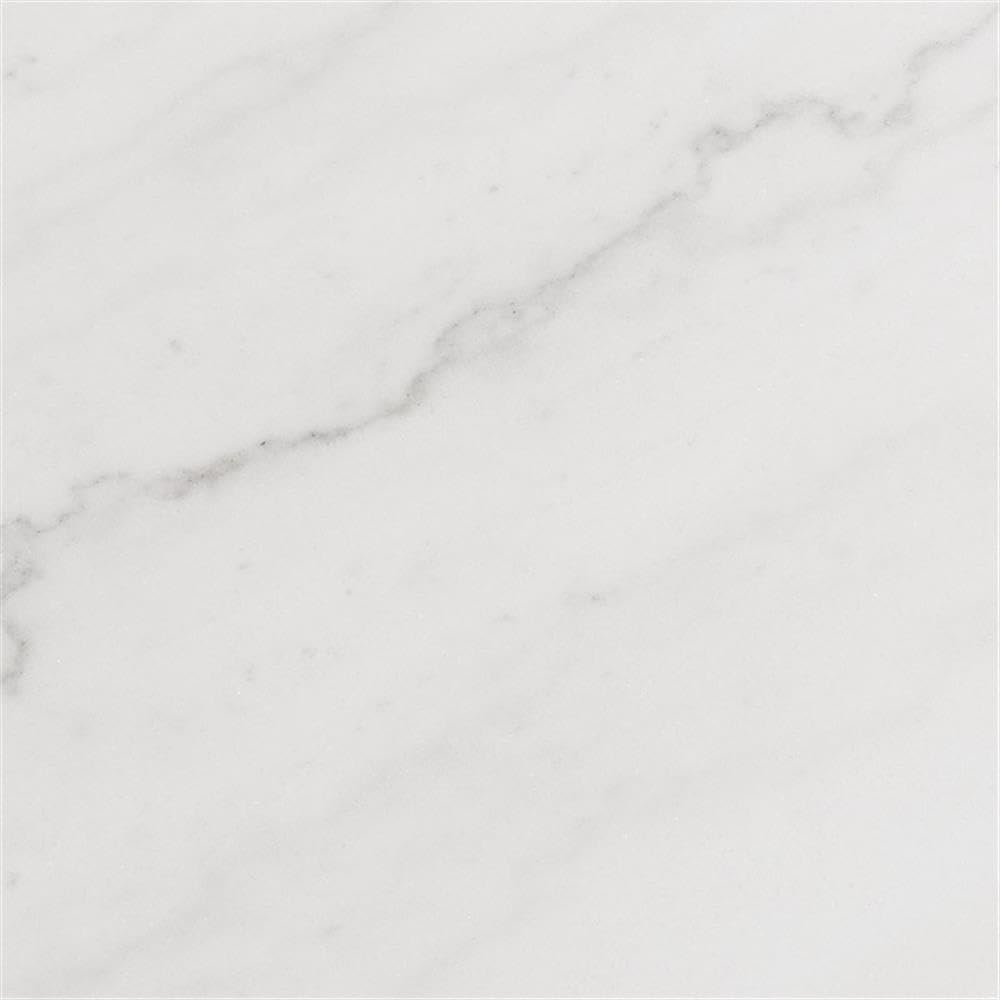 Picket House Furnishings Lena White Marble Top Coffee Table - Modern Living Room Centerpiece for Home Decor & Entertaining