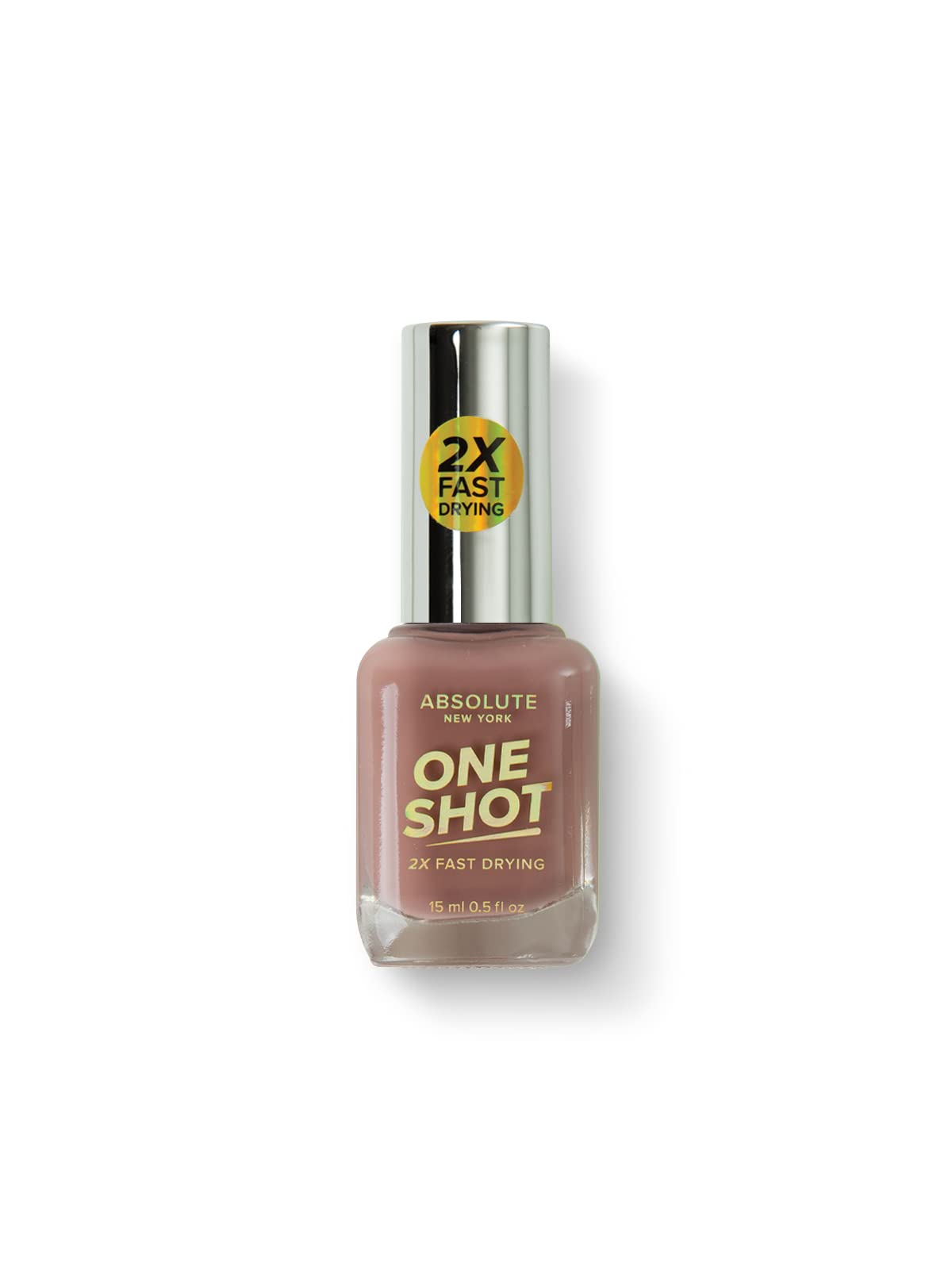 Absolute New York One Shot Nail Polish - Cocoa Lavender for Salon & Home Manicures
