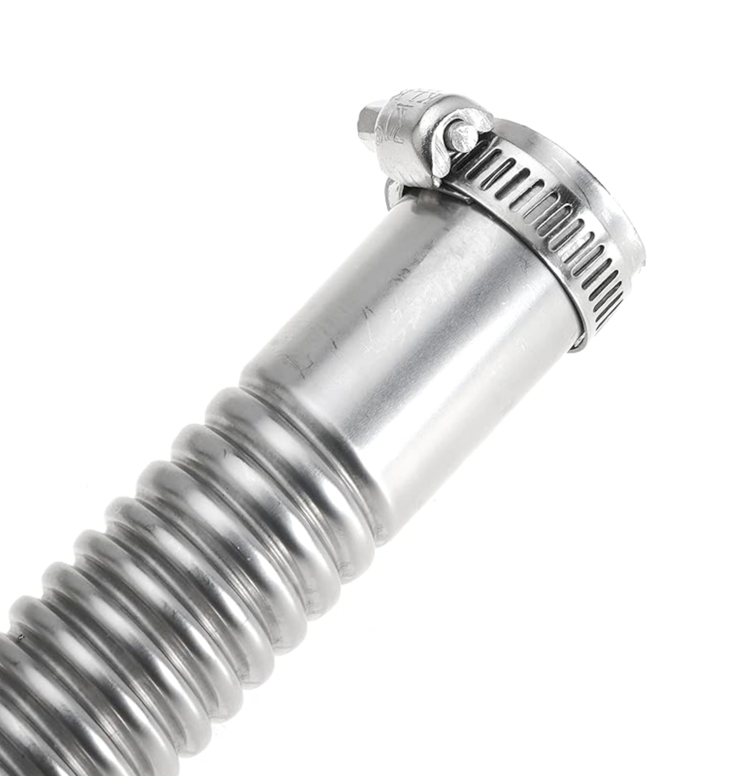 Stainless Steel Spiral Corrugated Exhaust Pipe for Parking & Diesel Heaters - 7.87in/20cm with Clamps (2PCS) - Perfect for RV, Truck, and Marine Heating Systems